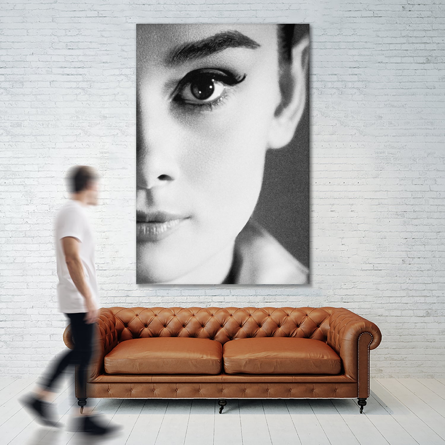Audrey Hepburn by M Studio on GIANT ART - black and white photography