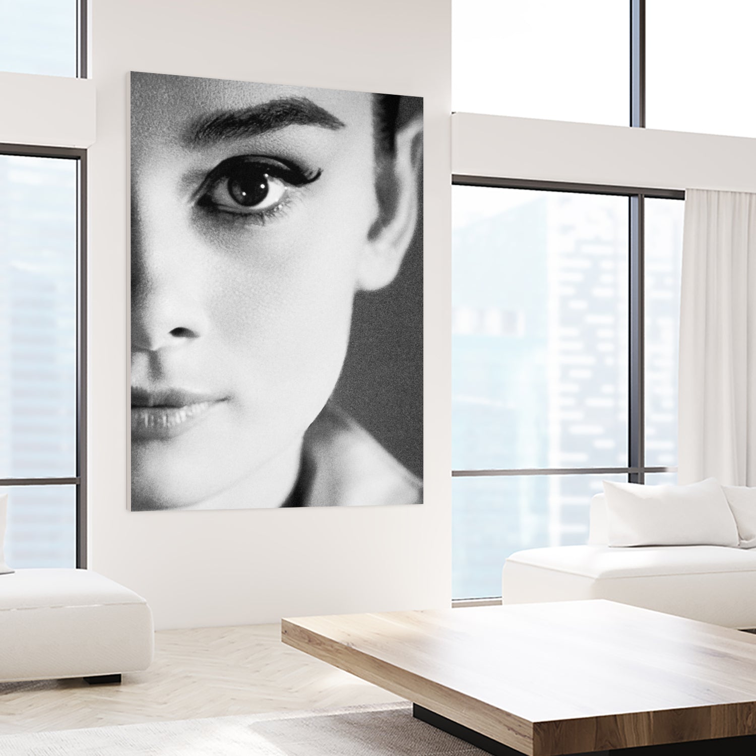 Audrey Hepburn by M Studio on GIANT ART - black and white photography