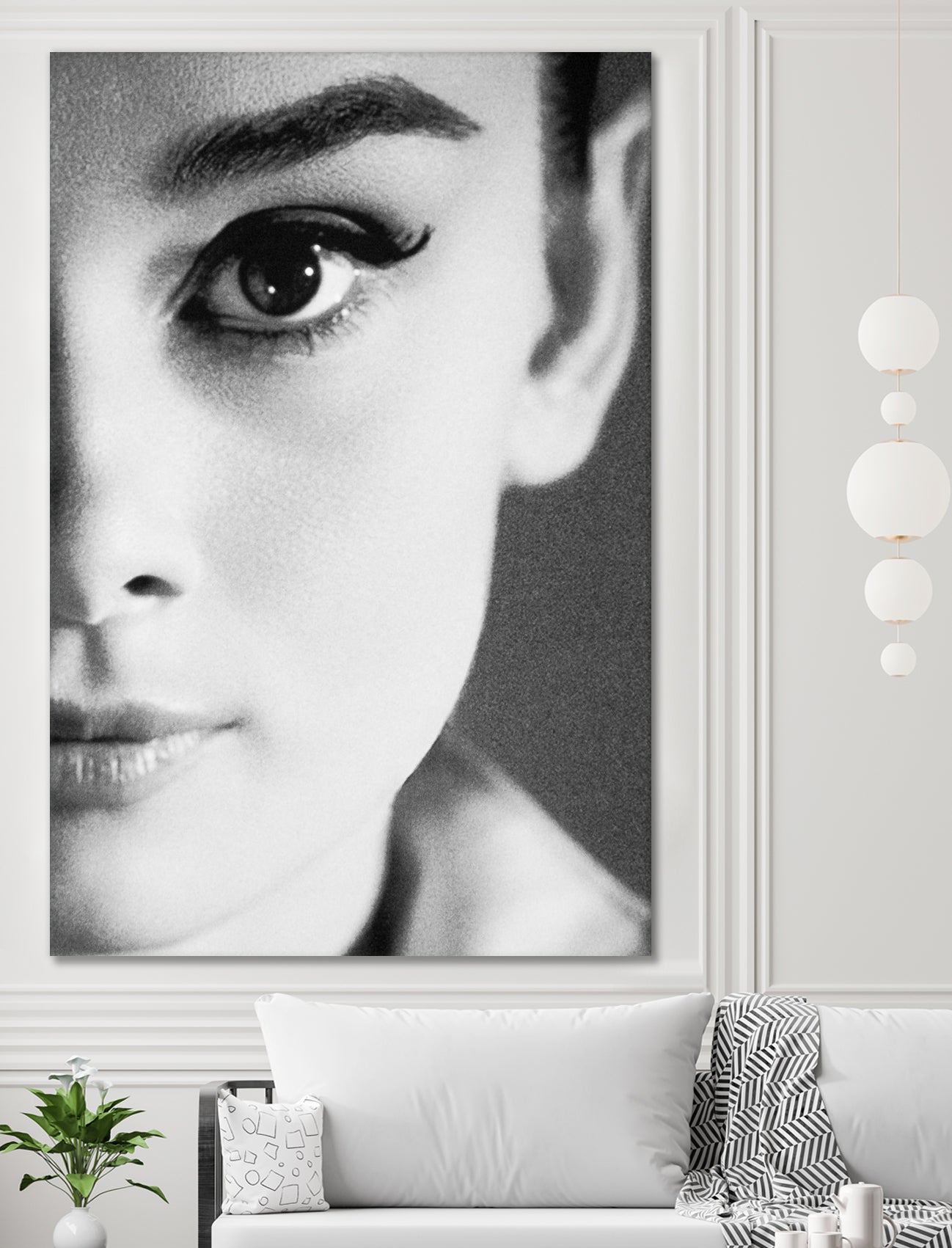 Audrey Hepburn by M Studio on GIANT ART - black and white photography