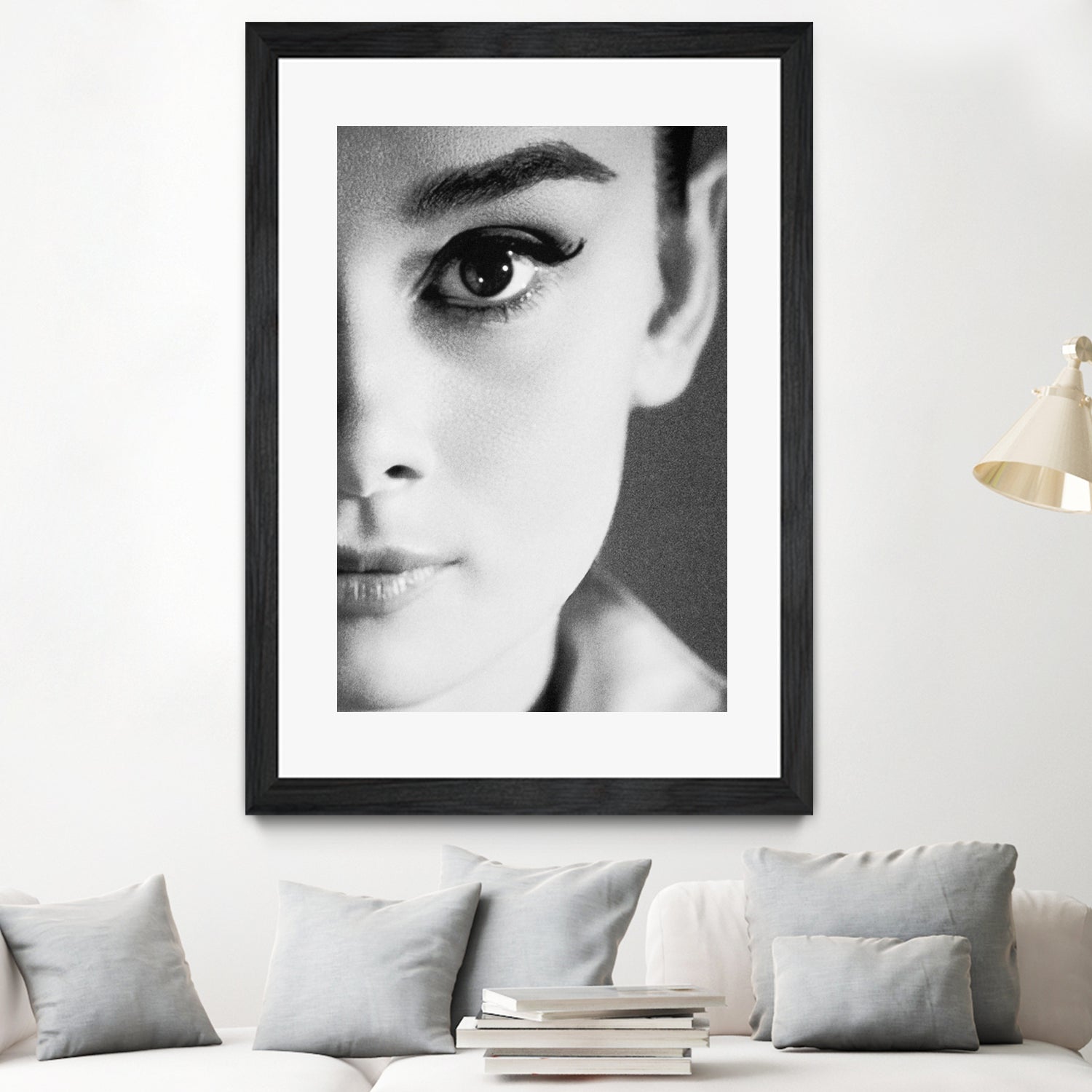 Audrey Hepburn by M Studio on GIANT ART - black and white photography