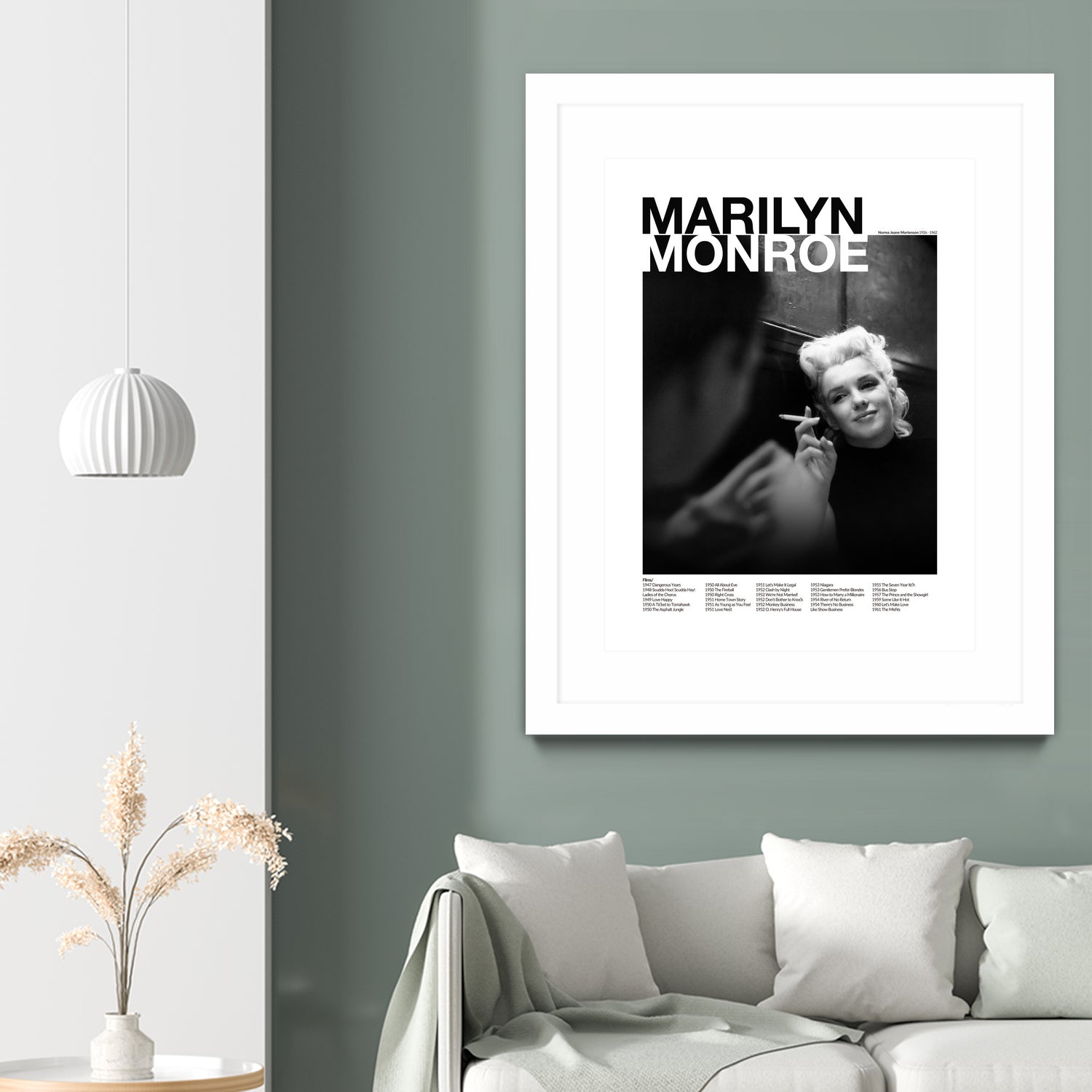 Marilyn Monroe by M Studio on GIANT ART - black and white photography