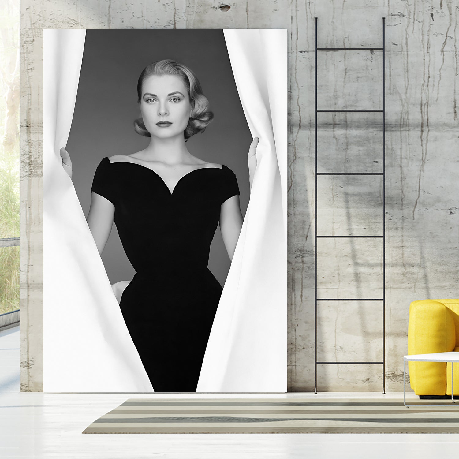 Grace Kelly by M Studio on GIANT ART - black and white photographie actress
