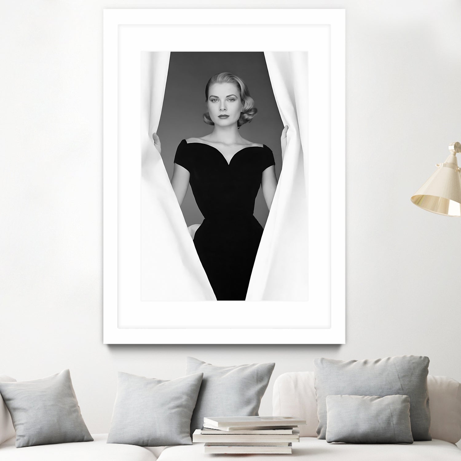 Grace Kelly by M Studio on GIANT ART - black and white photographie actress