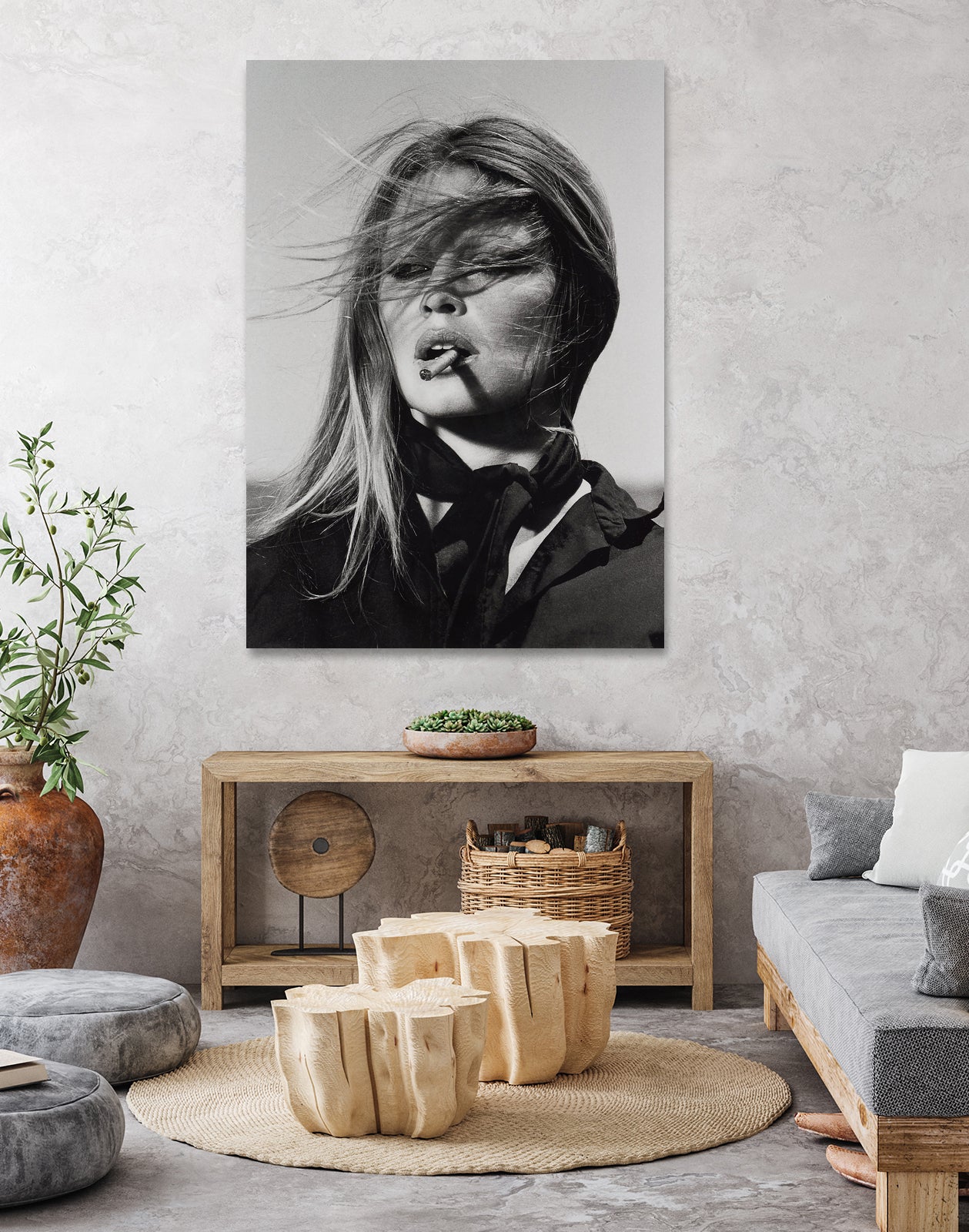 Brigitte Bardot by M Studio on GIANT ART - black and white black and white bardot