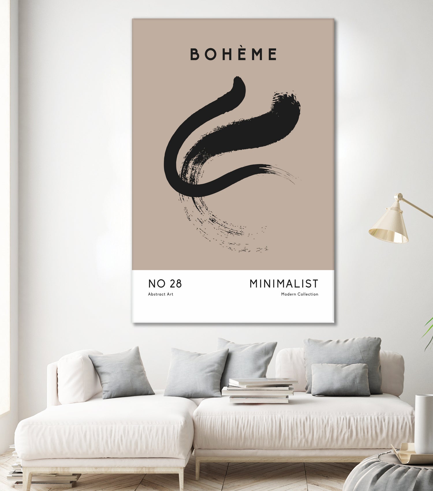 Esprit Bohème by M Studio on GIANT ART - beige minimalist