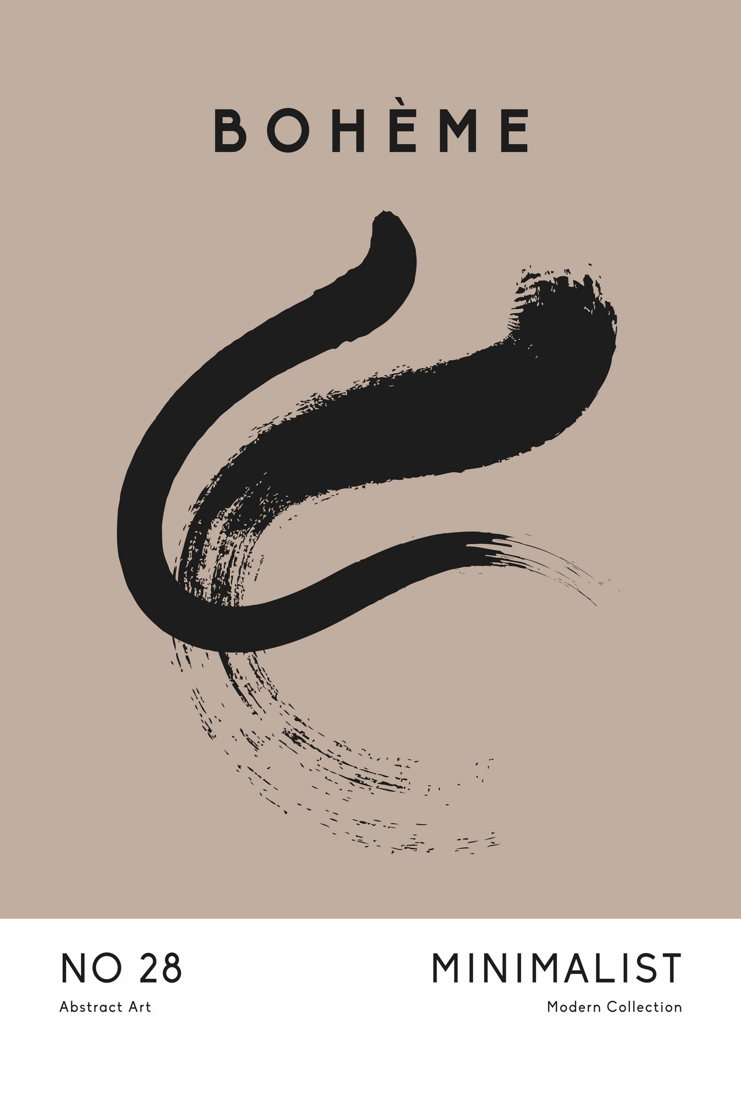 Esprit Bohème by M Studio on GIANT ART - beige minimalist