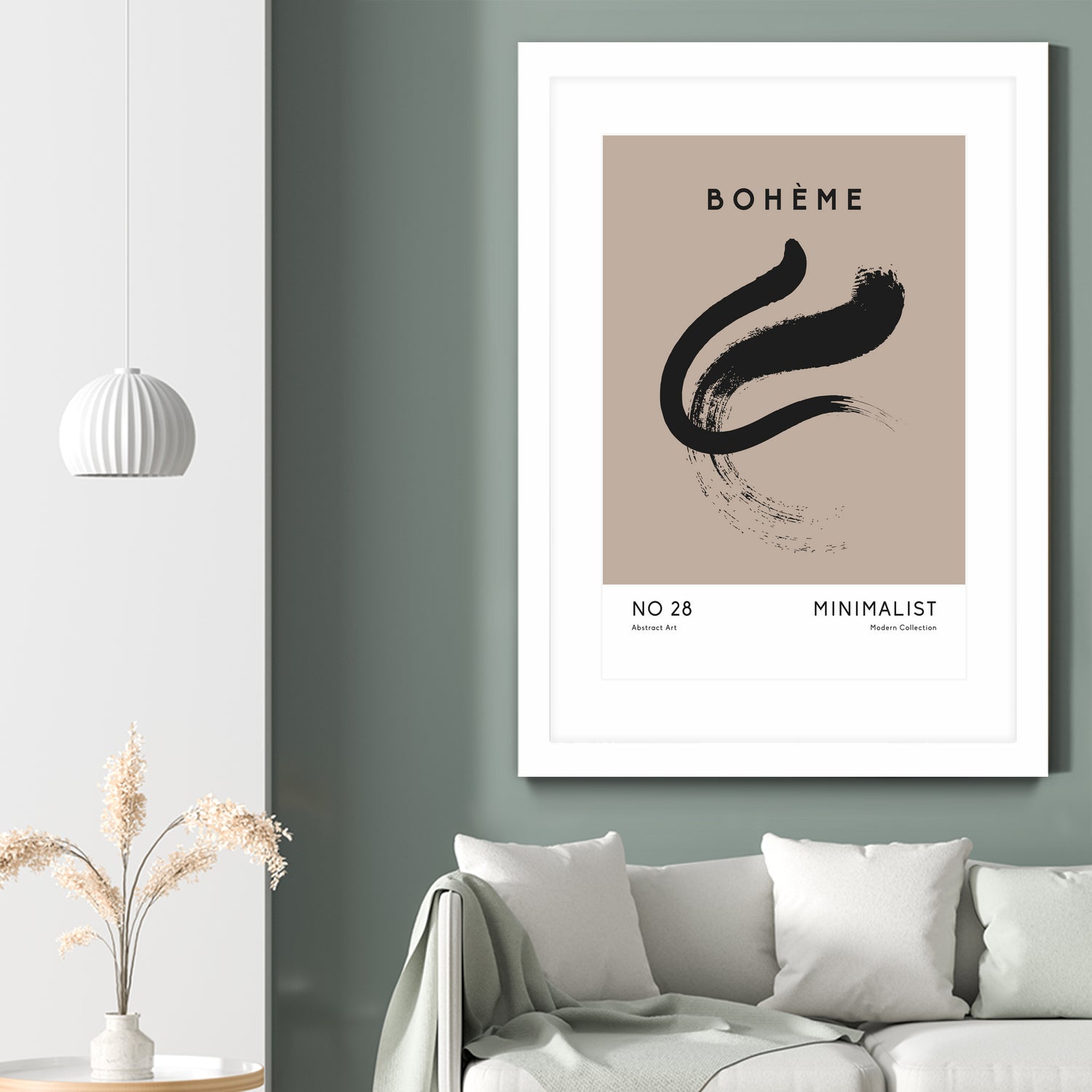 Esprit Bohème by M Studio on GIANT ART - beige minimalist