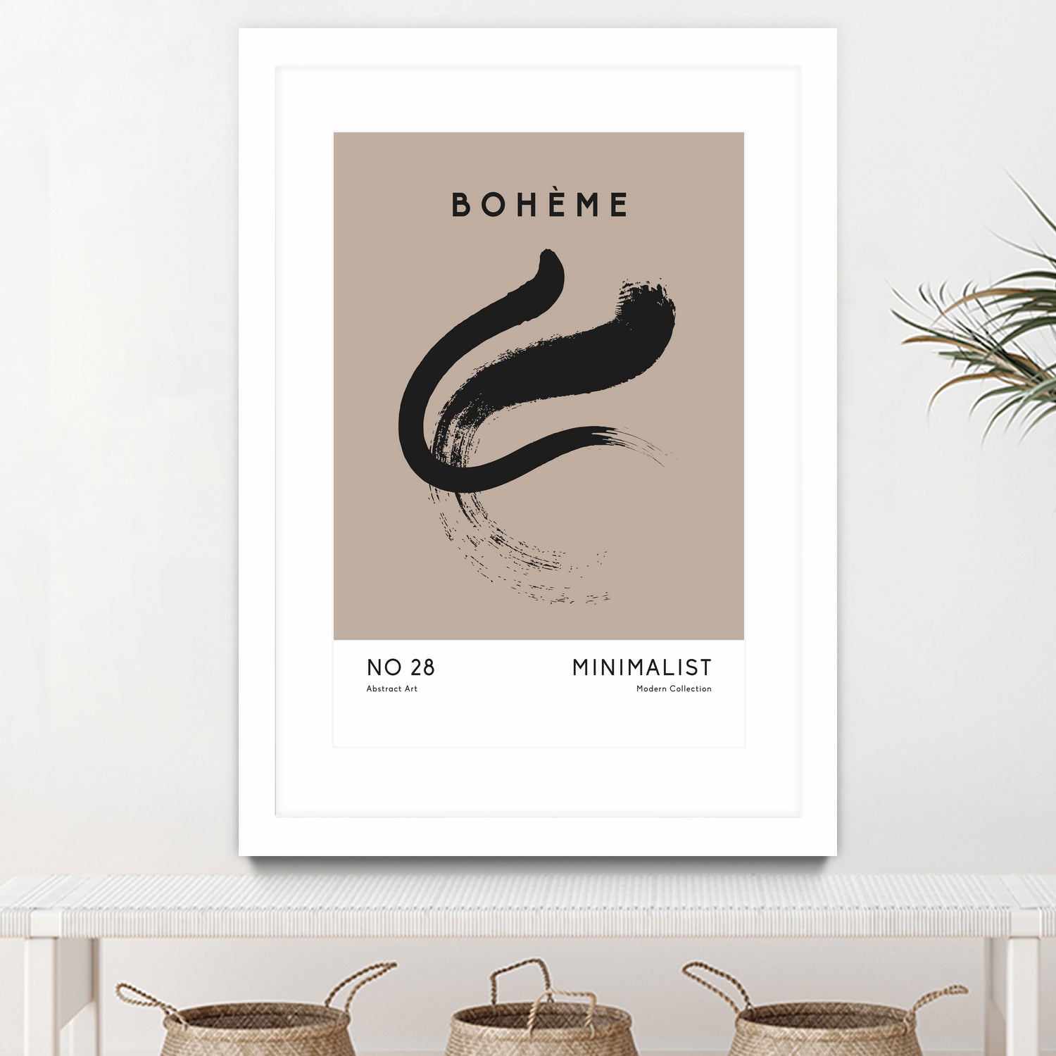 Esprit Bohème by M Studio on GIANT ART - beige minimalist