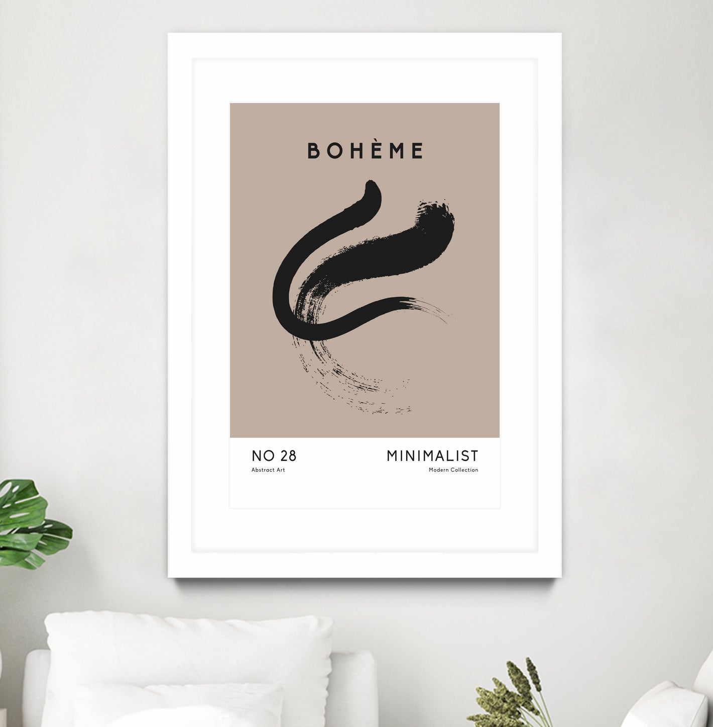 Esprit Bohème by M Studio on GIANT ART - beige minimalist