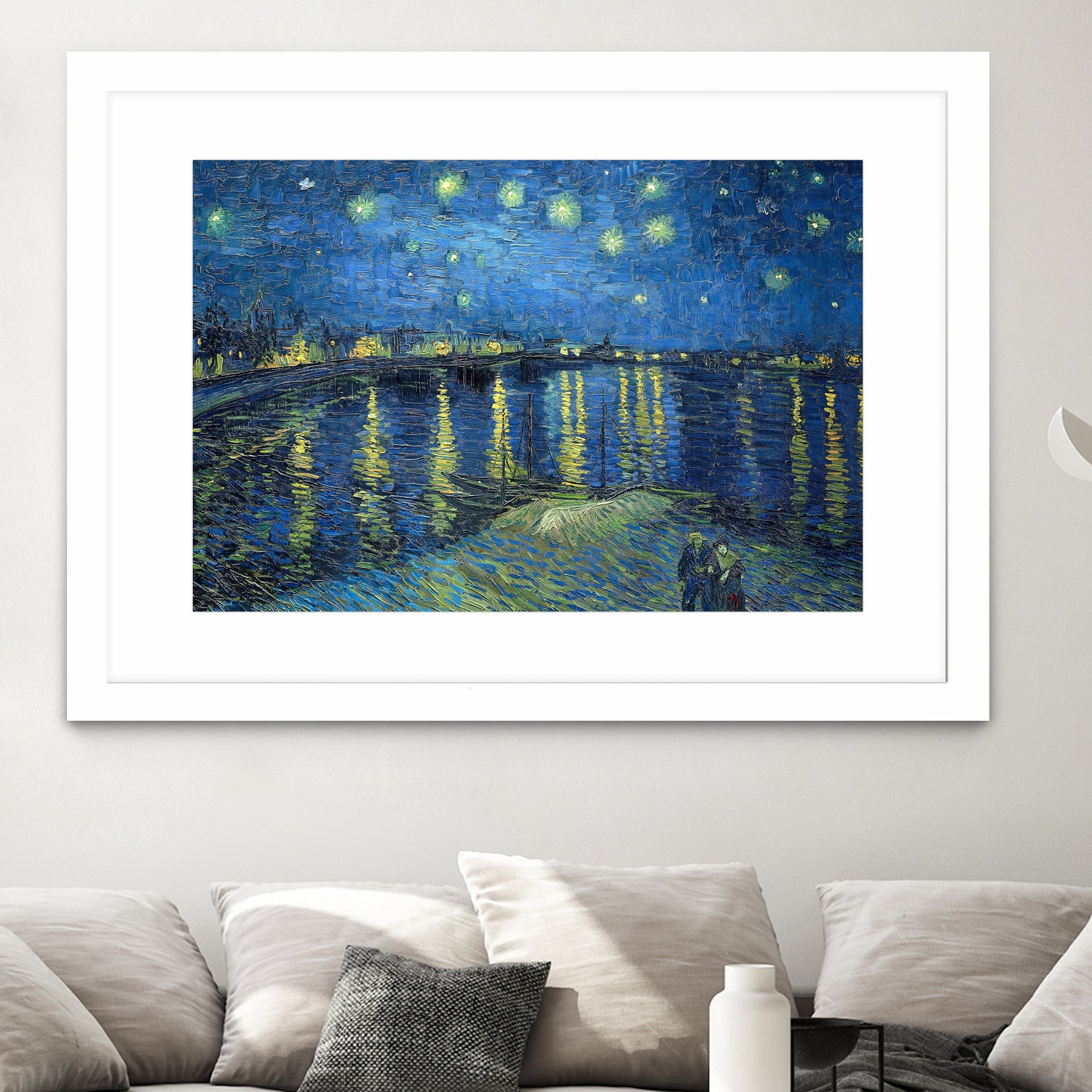 Starry Night Over the Rhône by Vincent van Gogh on GIANT ART - masters masters