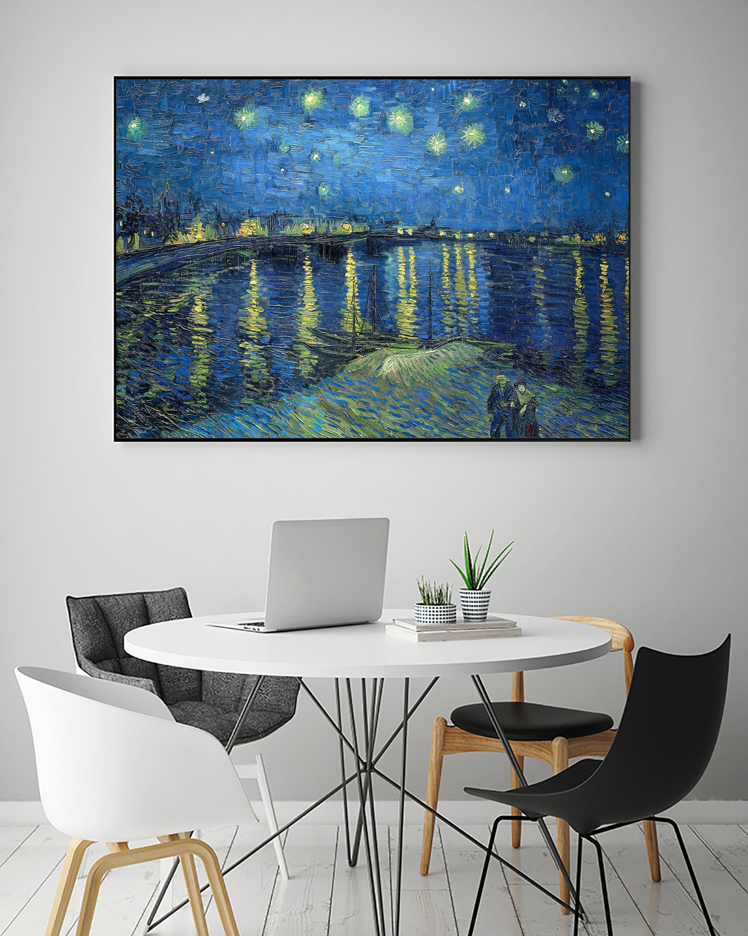 Starry Night Over the Rhône by Vincent van Gogh on GIANT ART - masters masters