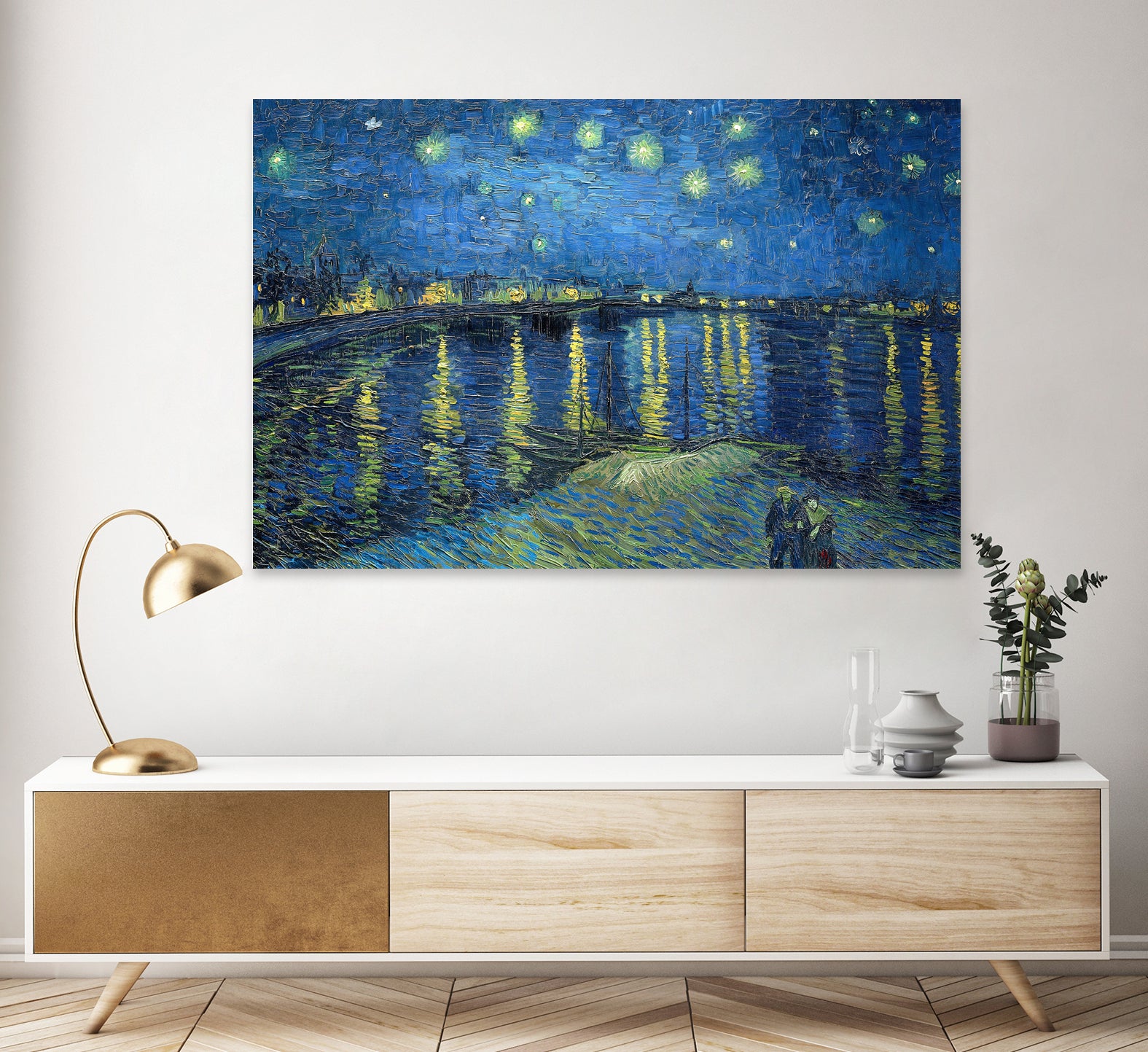 Starry Night Over the Rhône by Vincent van Gogh on GIANT ART - masters masters