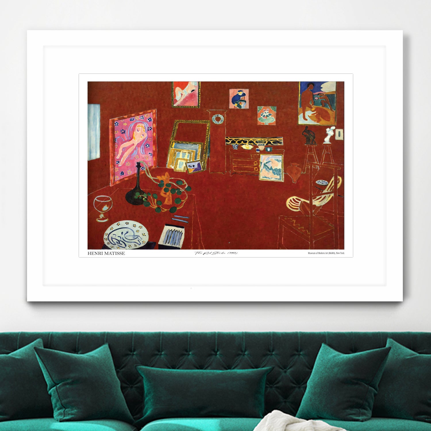 The Red studio by Henri Matisse on GIANT ART - museums