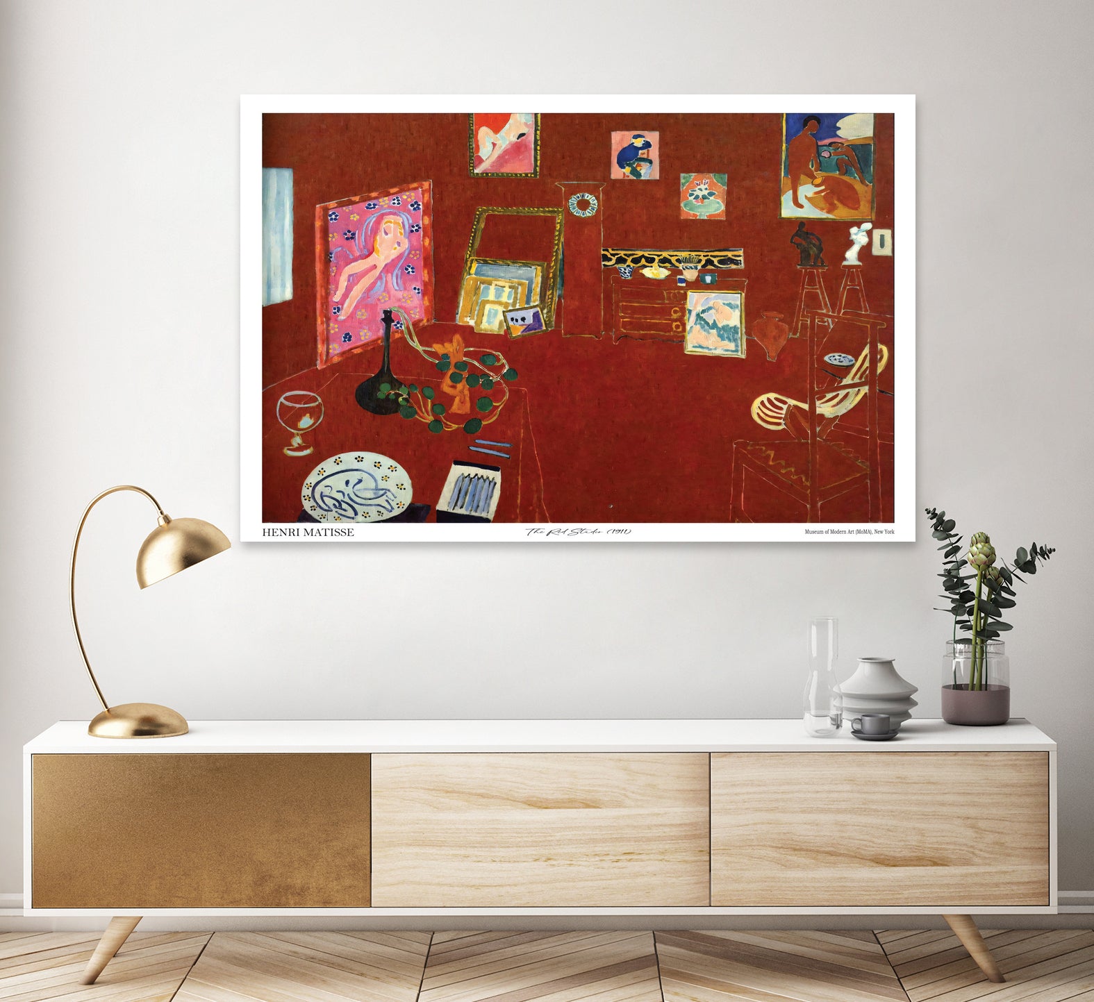 The Red studio by Henri Matisse on GIANT ART - museums
