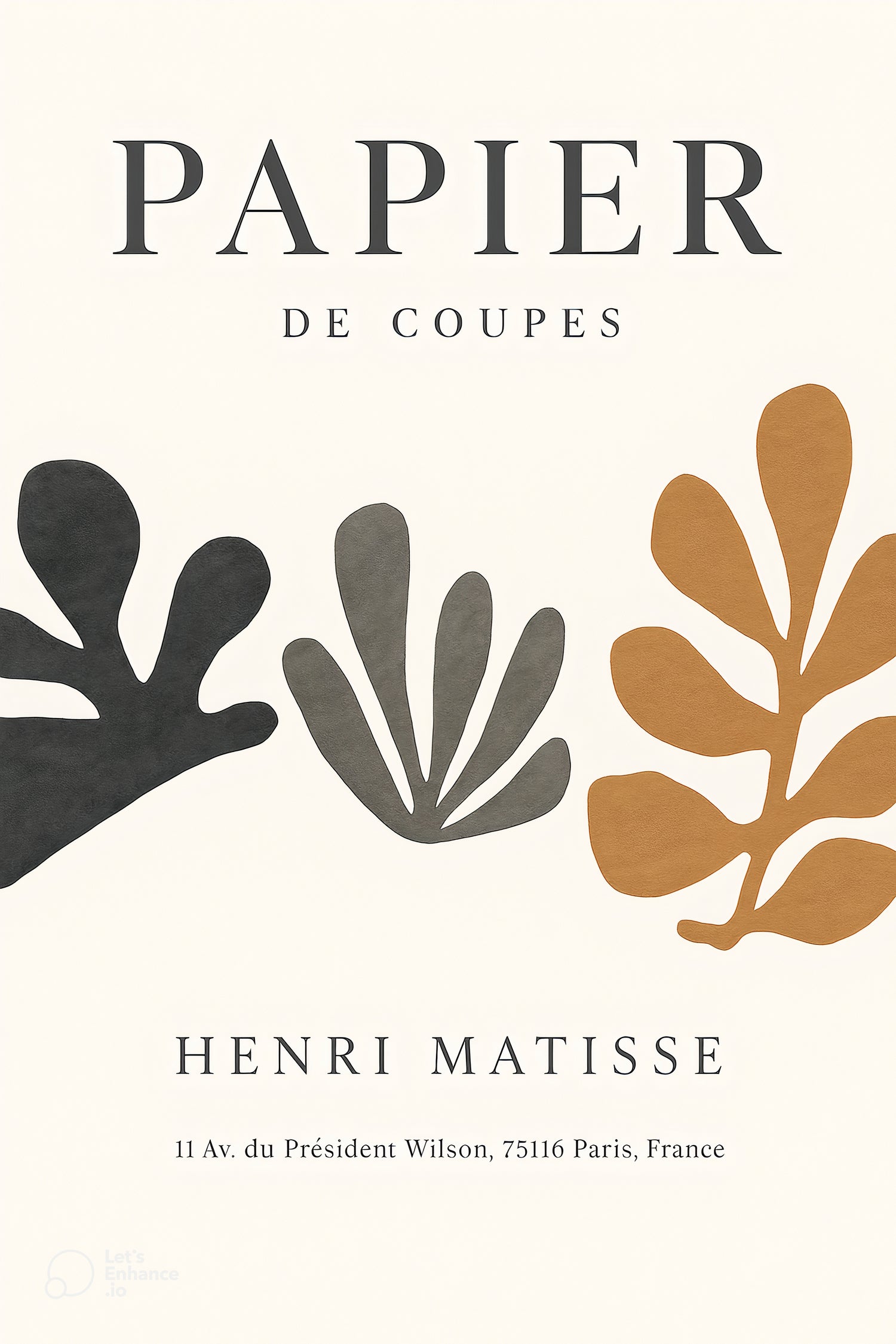 Papier d'automne by M Studio on GIANT ART - beige off cuts