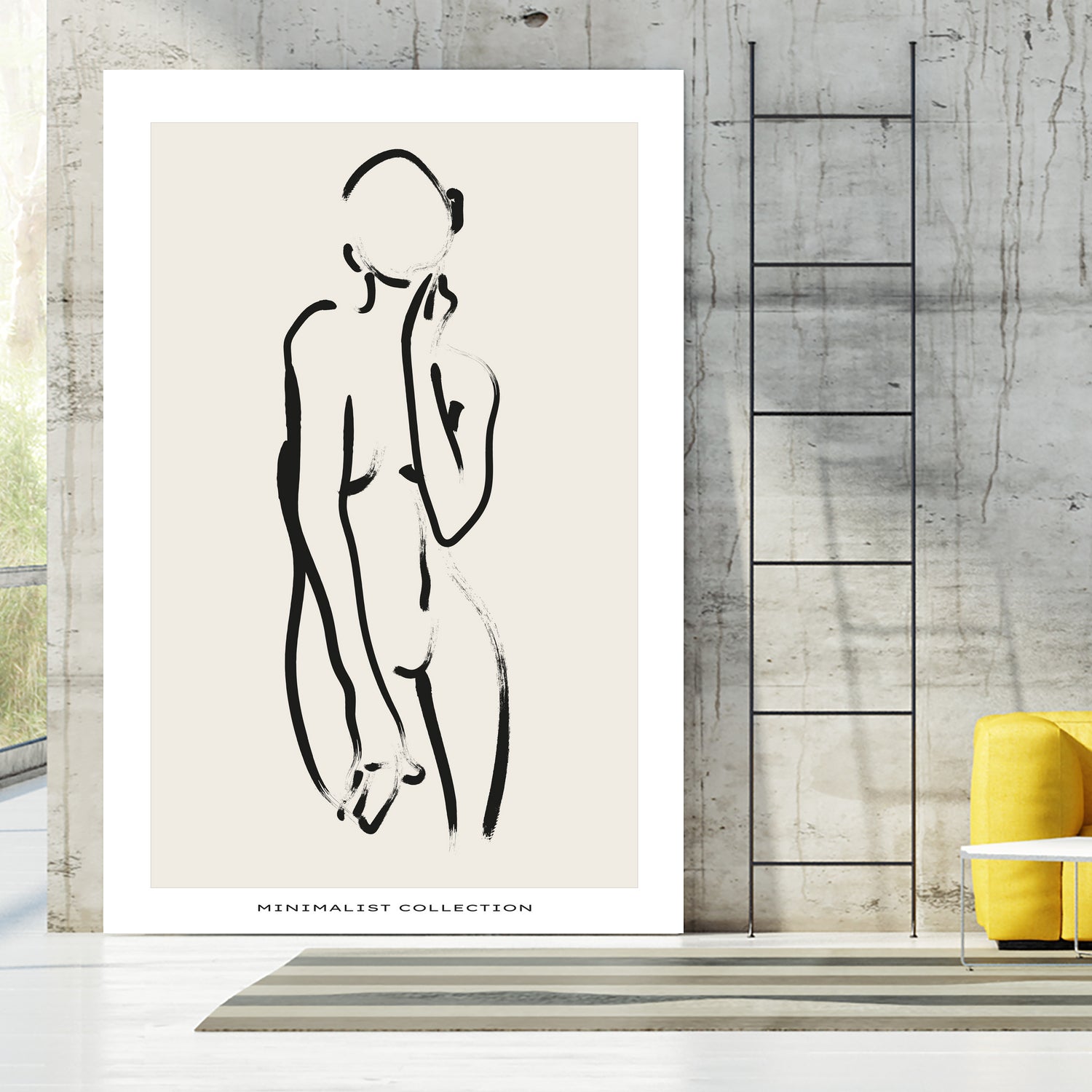 Nude no.2 by M Studio on GIANT ART - beige figurative woman