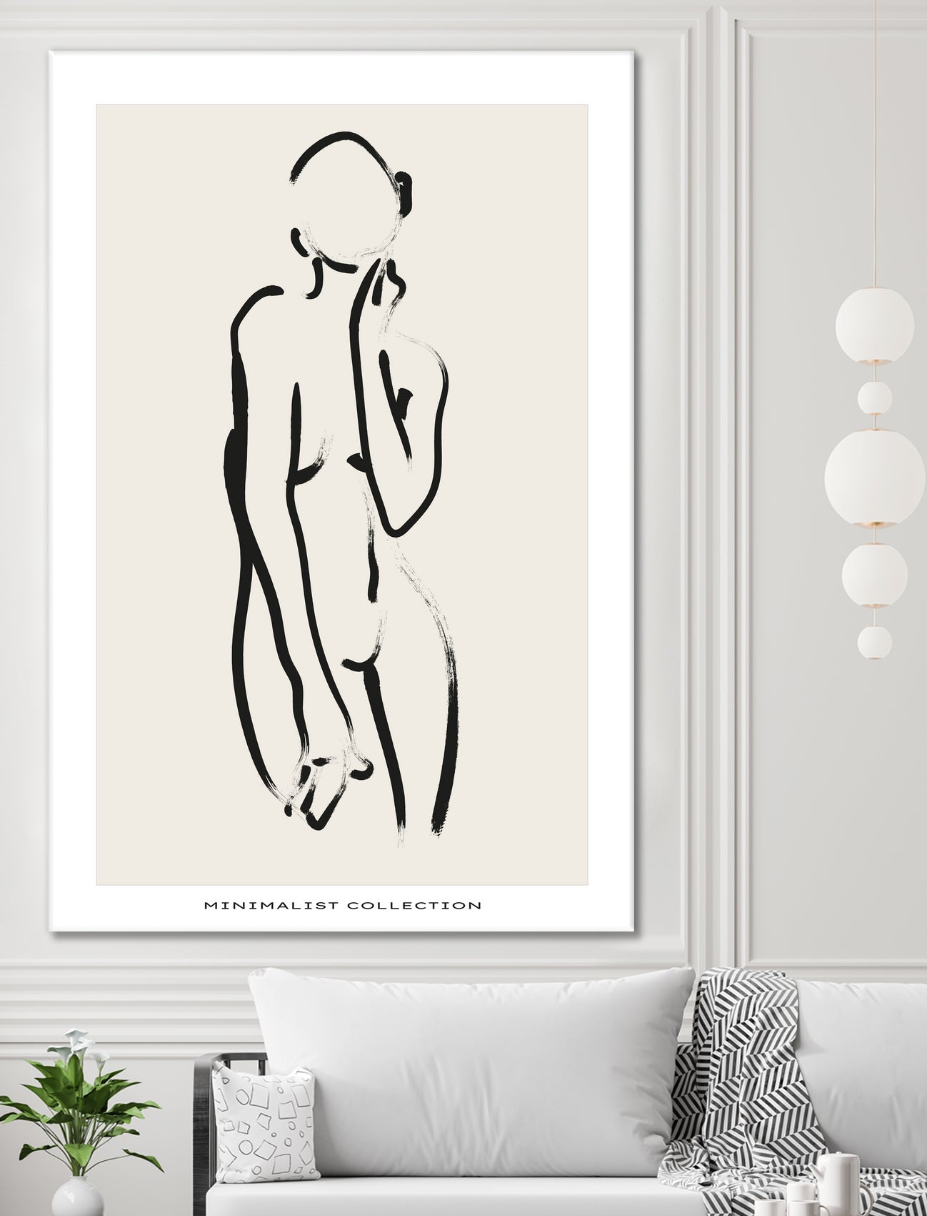 Nude no.2 by M Studio on GIANT ART - beige figurative woman