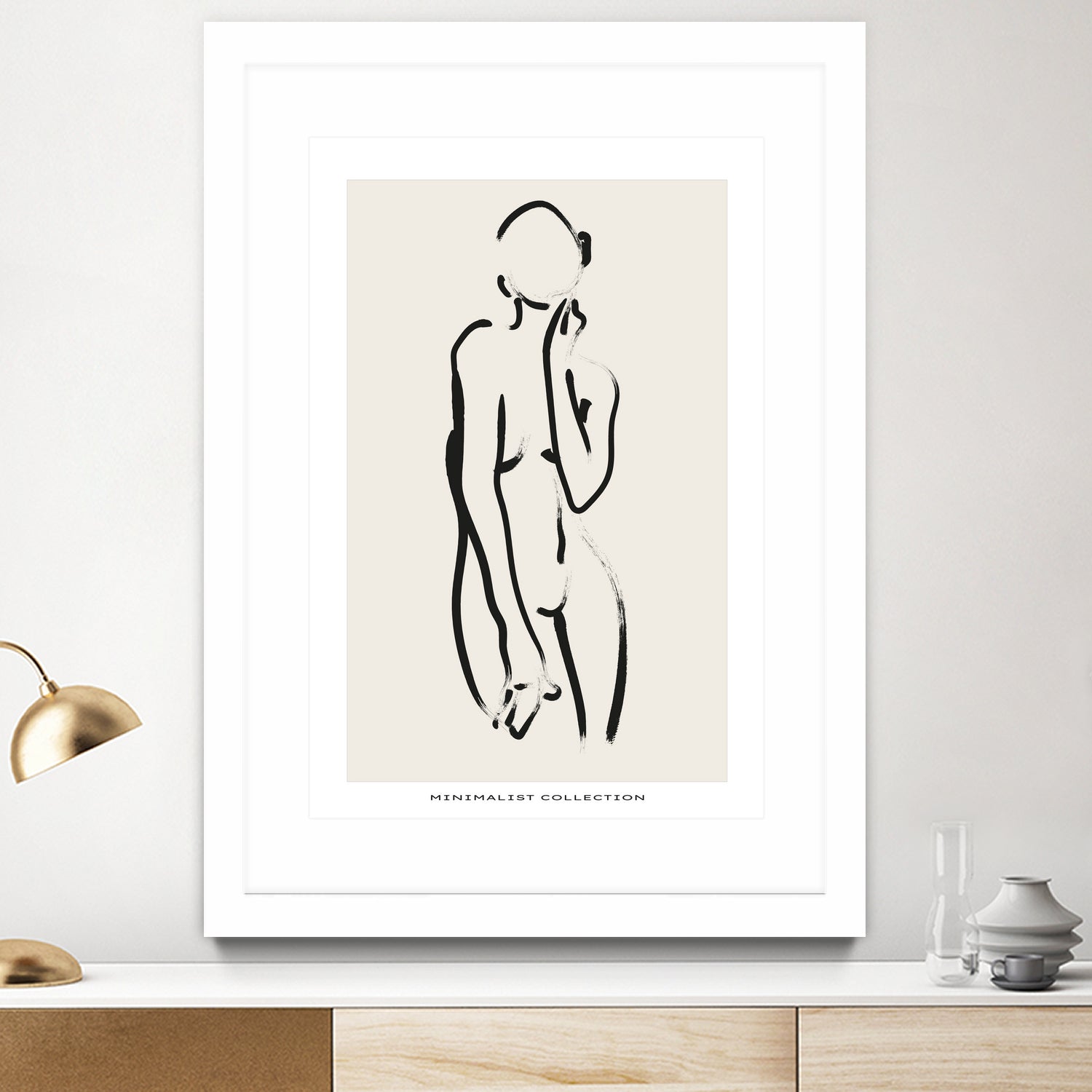 Nude no.2 by M Studio on GIANT ART - beige figurative woman