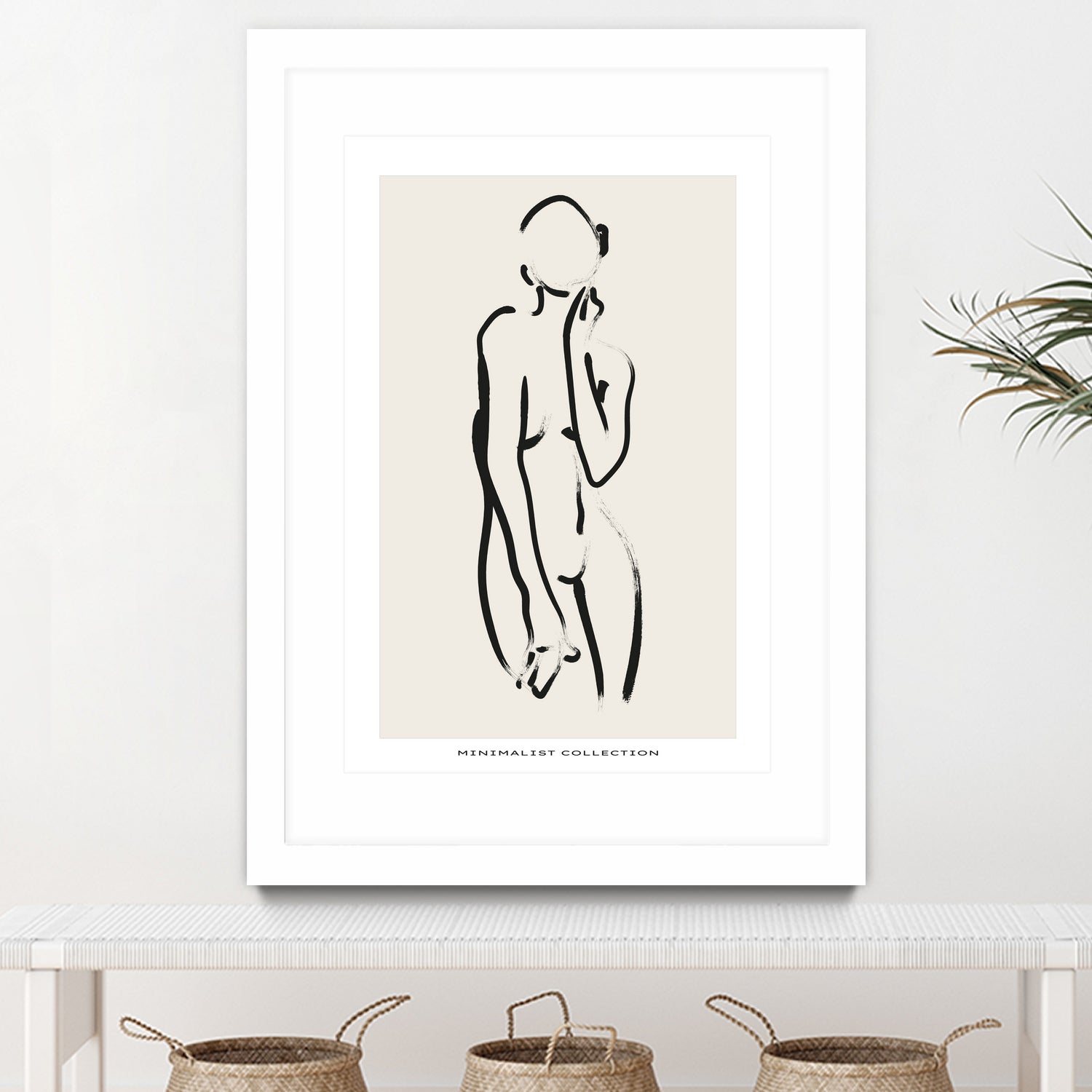 Nude no.2 by M Studio on GIANT ART - beige figurative woman