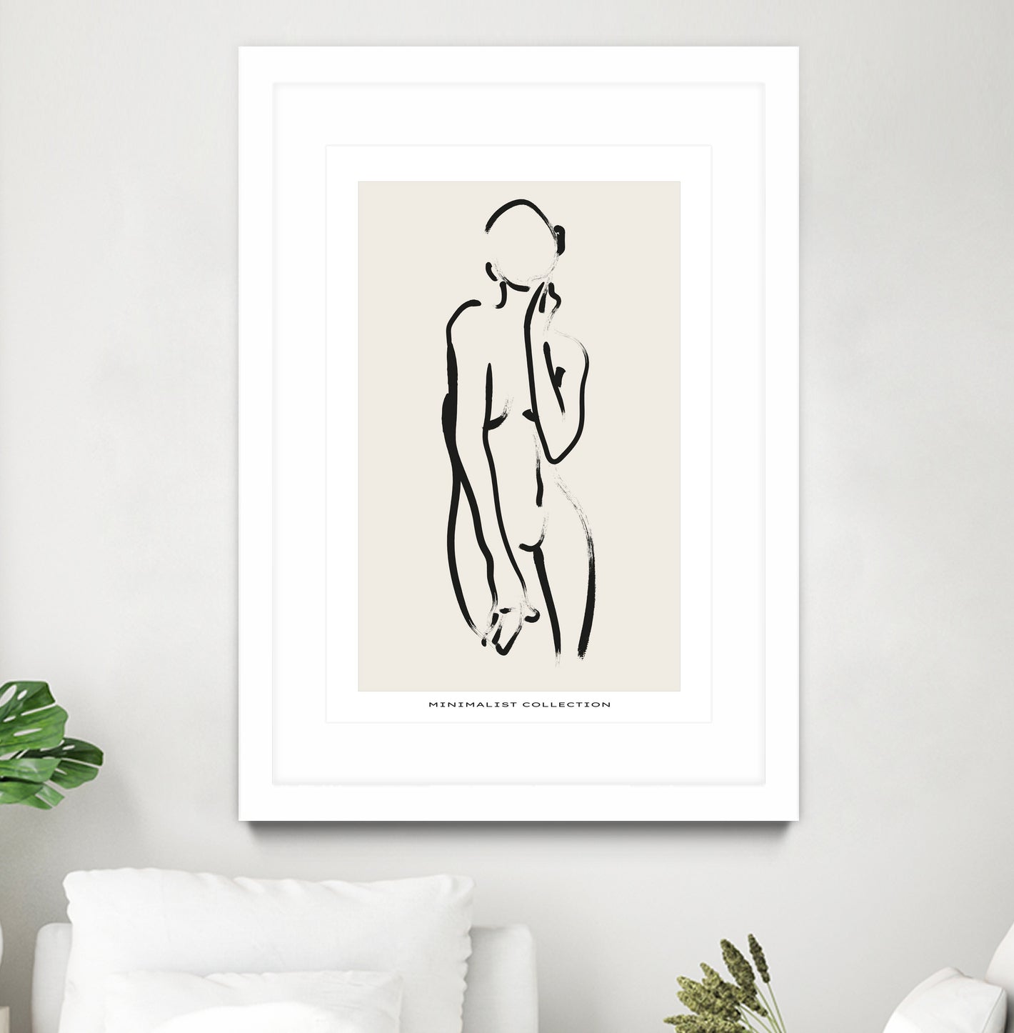 Nude no.2 by M Studio on GIANT ART - beige figurative woman