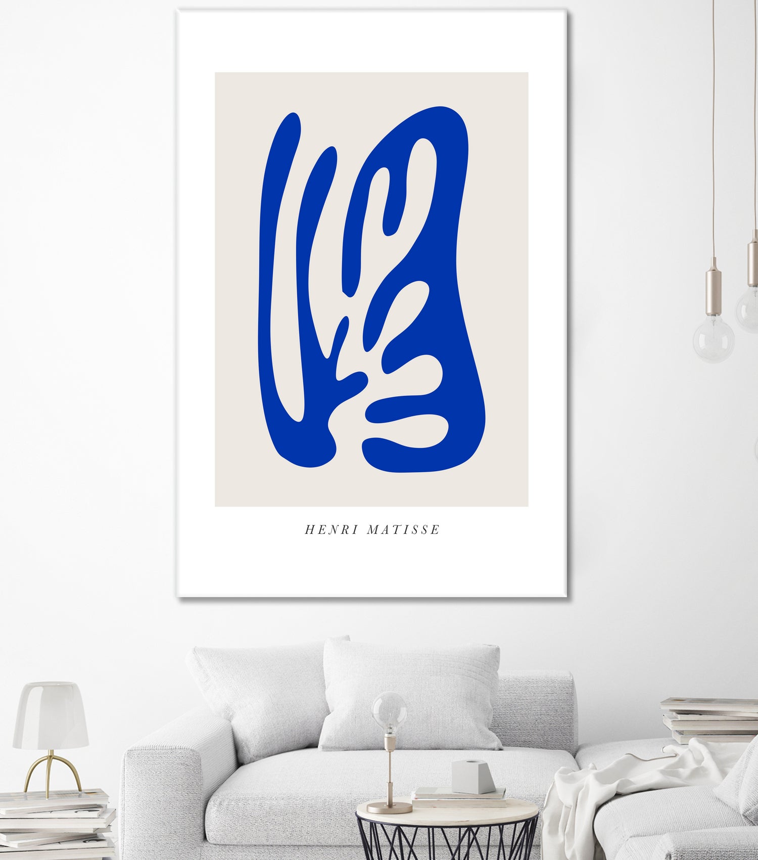 Papiers Découpés by Matisse on GIANT ART - blue modern framed canvas