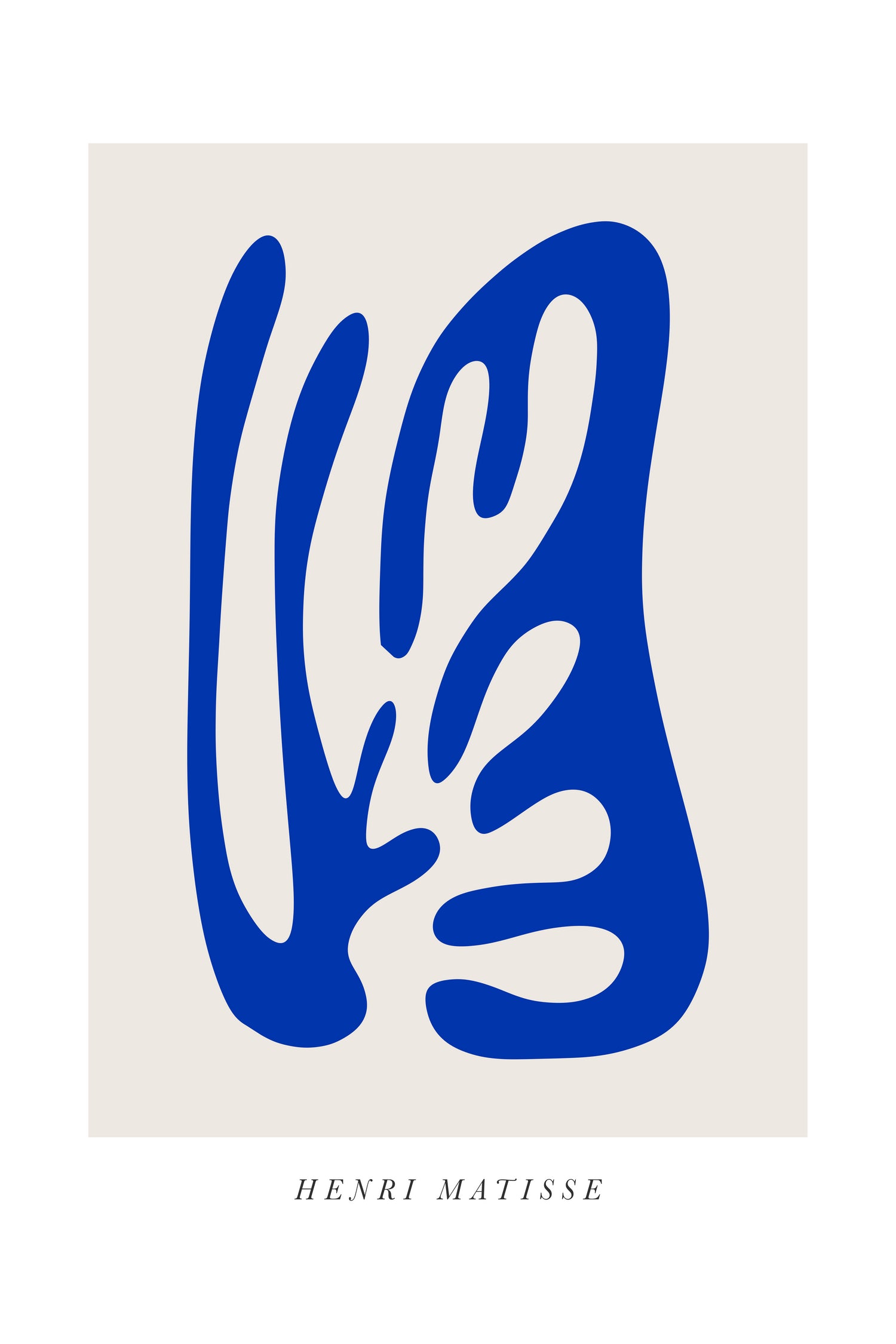 Papiers Découpés by Matisse on GIANT ART - blue modern framed canvas