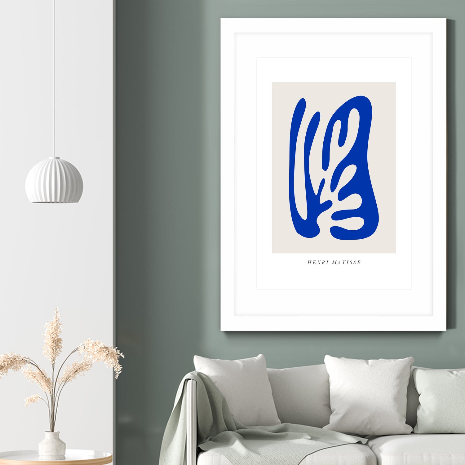 Papiers Découpés by Matisse on GIANT ART - blue modern framed canvas