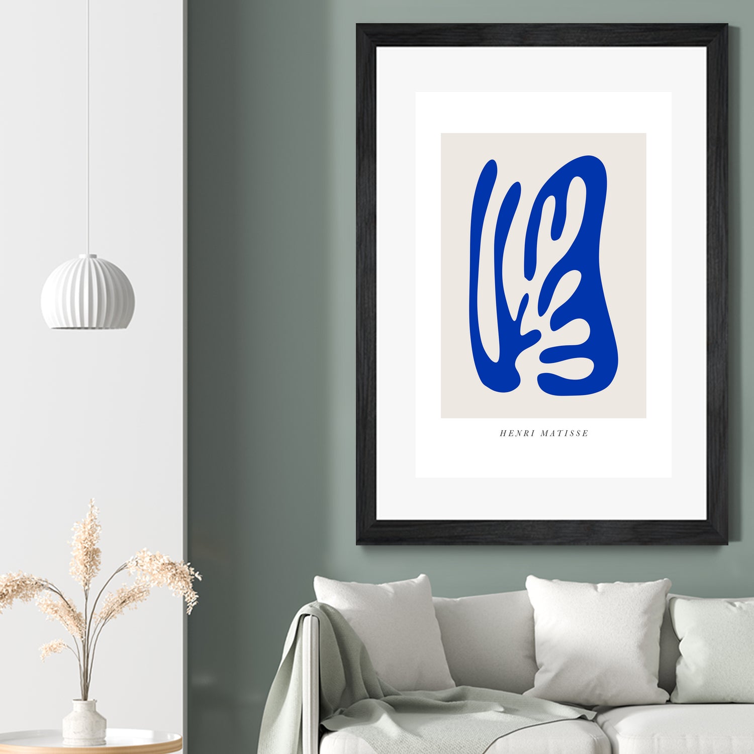 Papiers Découpés by Matisse on GIANT ART - blue modern framed canvas