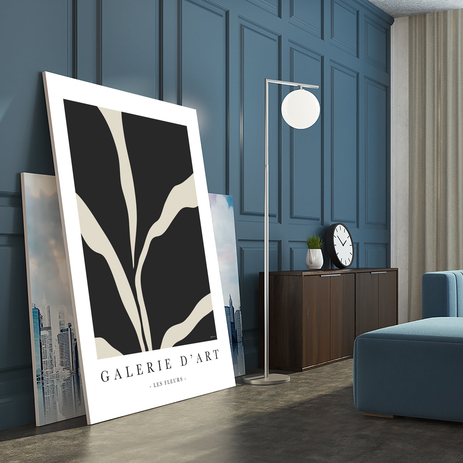 Les Flreurs by M Studio on GIANT ART - black illustration