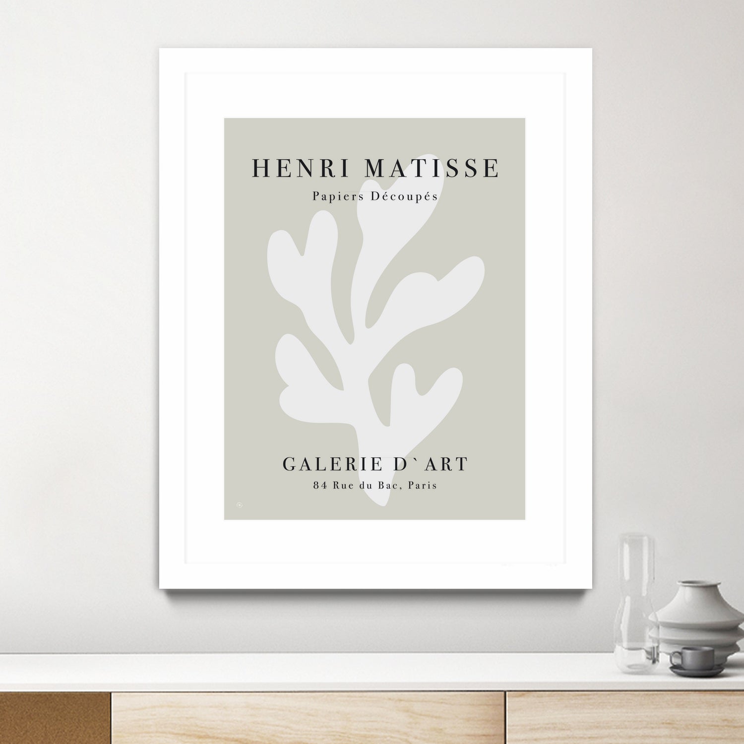 Papiers Découpés XI by M Studio on GIANT ART - beige matisse