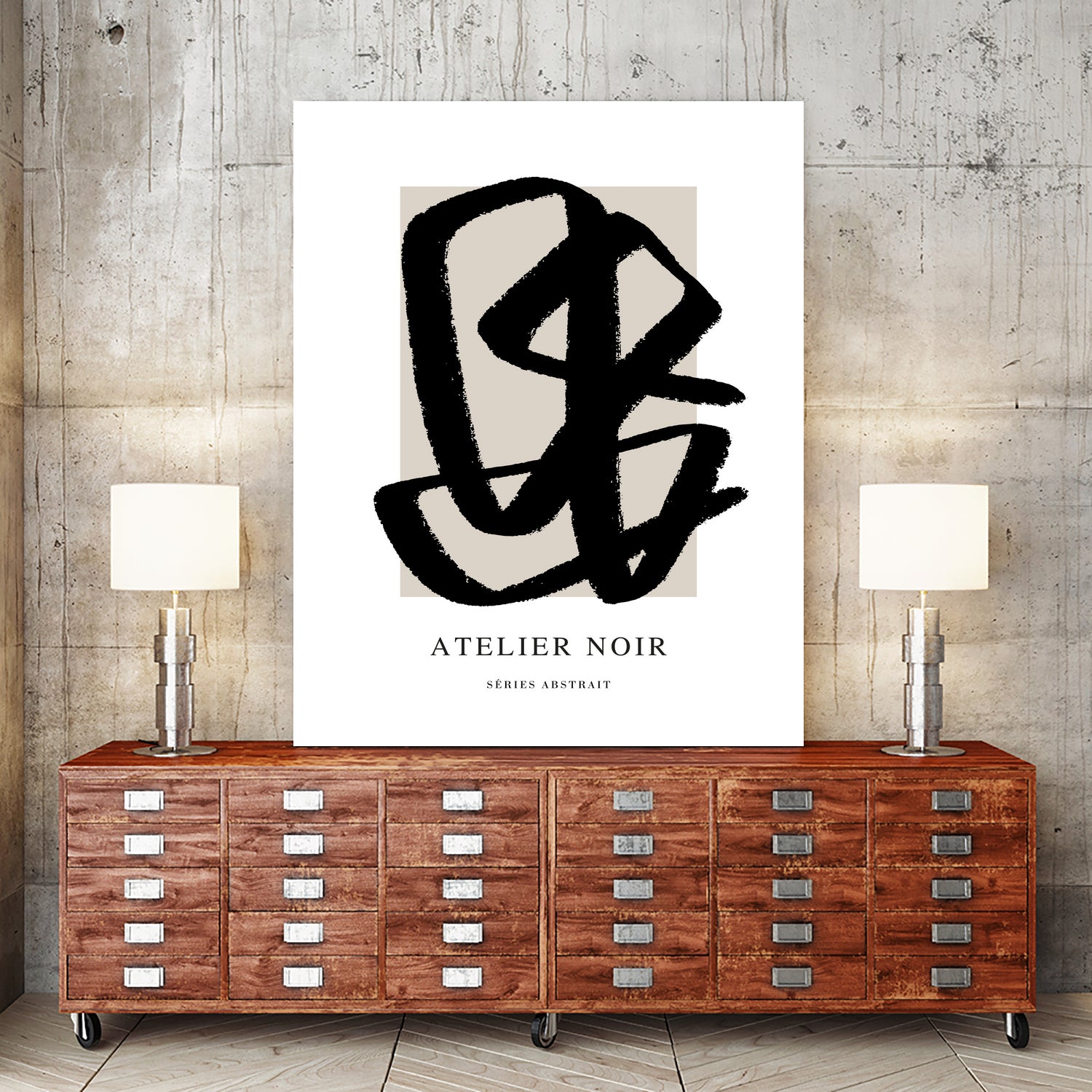 Atelier Noir by M Studio on GIANT ART - beige illustration modern