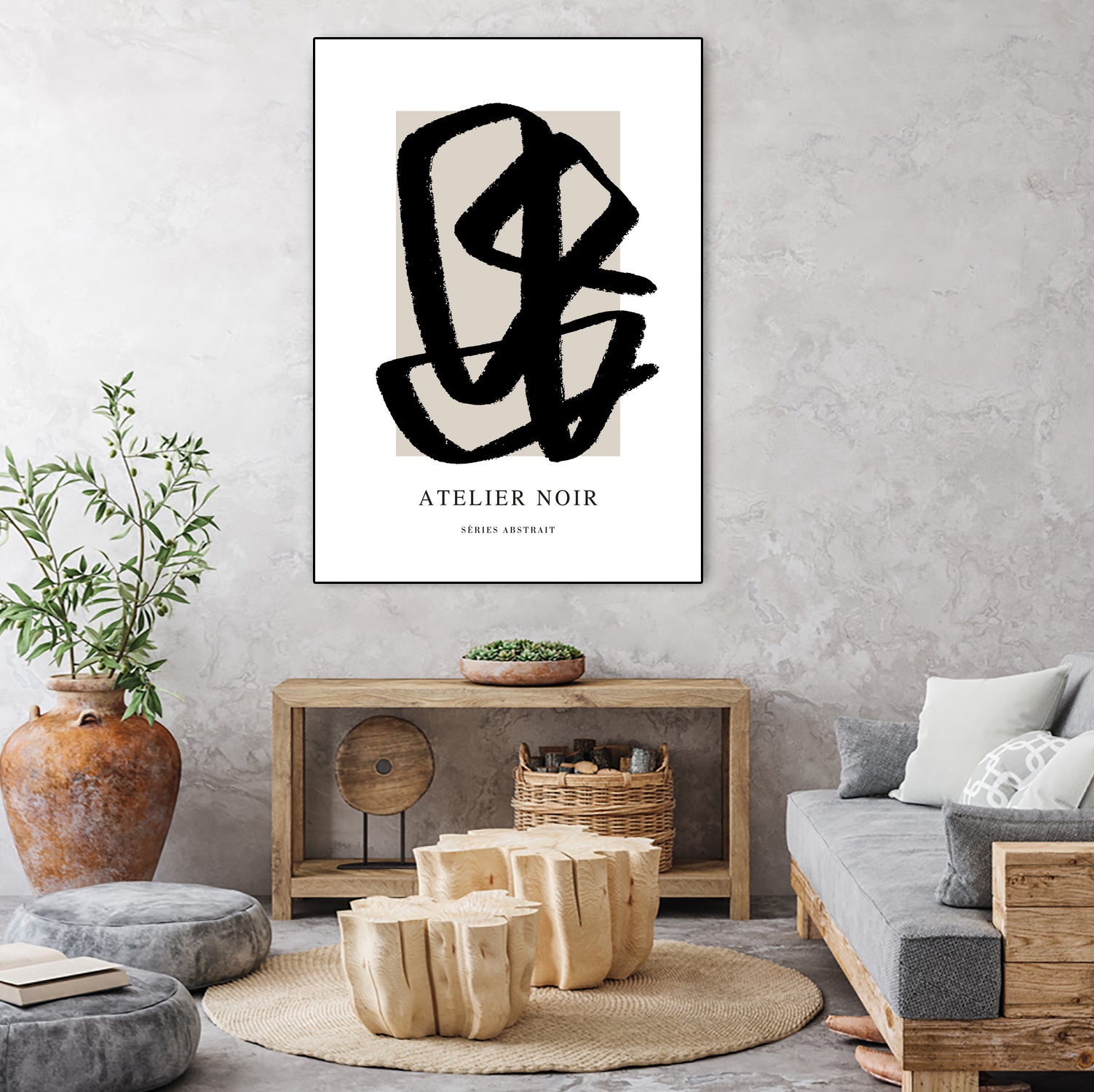 Atelier Noir by M Studio on GIANT ART - beige illustration modern