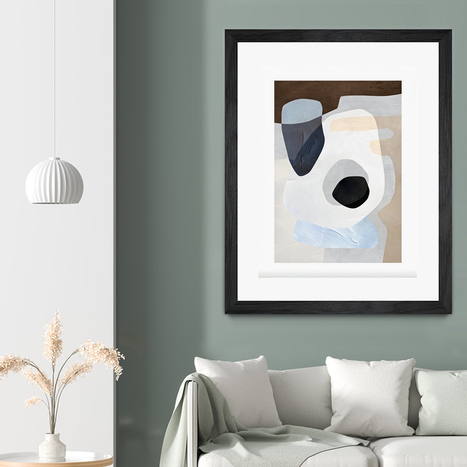 Formes III by M Studio on GIANT ART - green abstrait abstrait