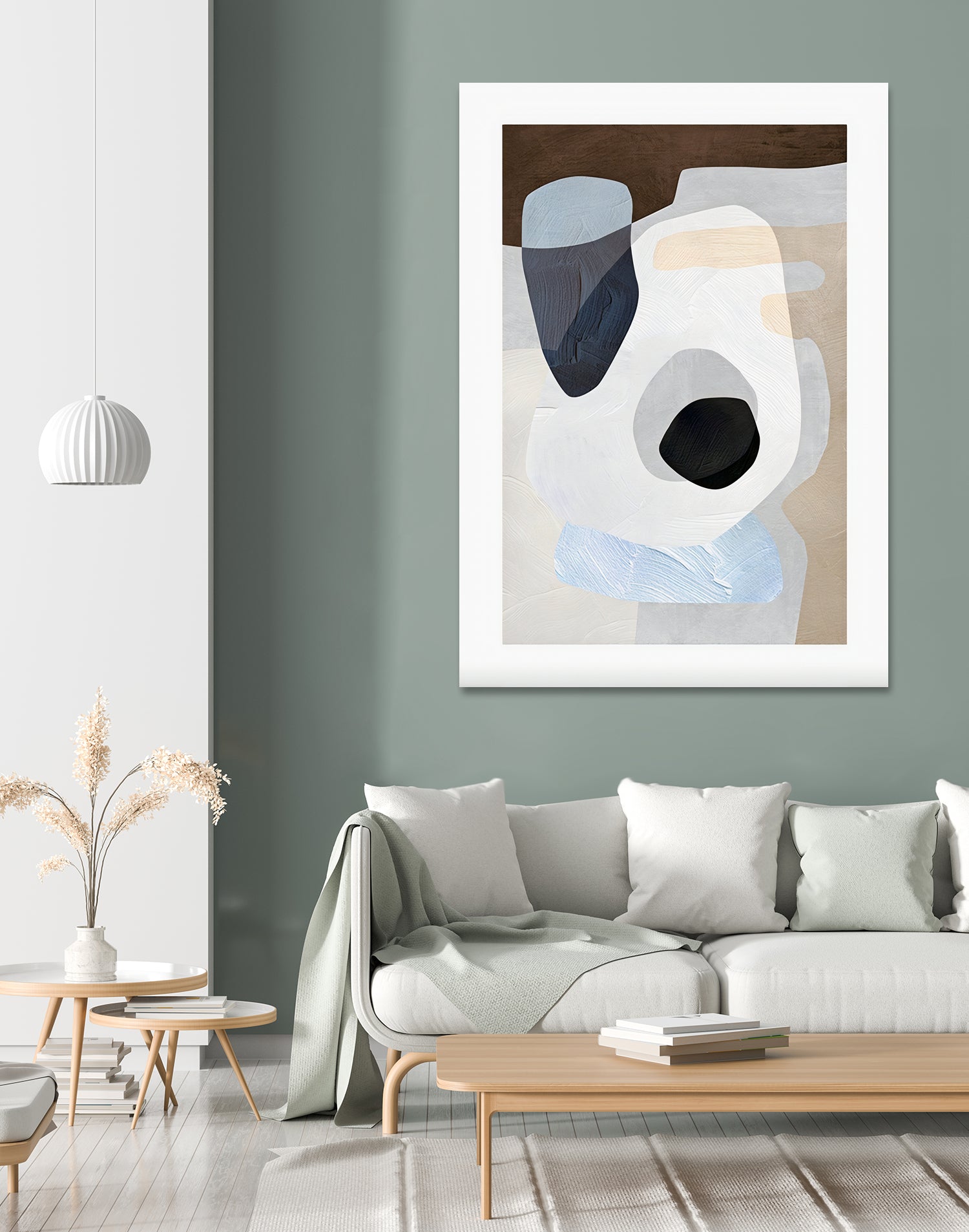 Formes III by M Studio on GIANT ART - green abstrait abstrait