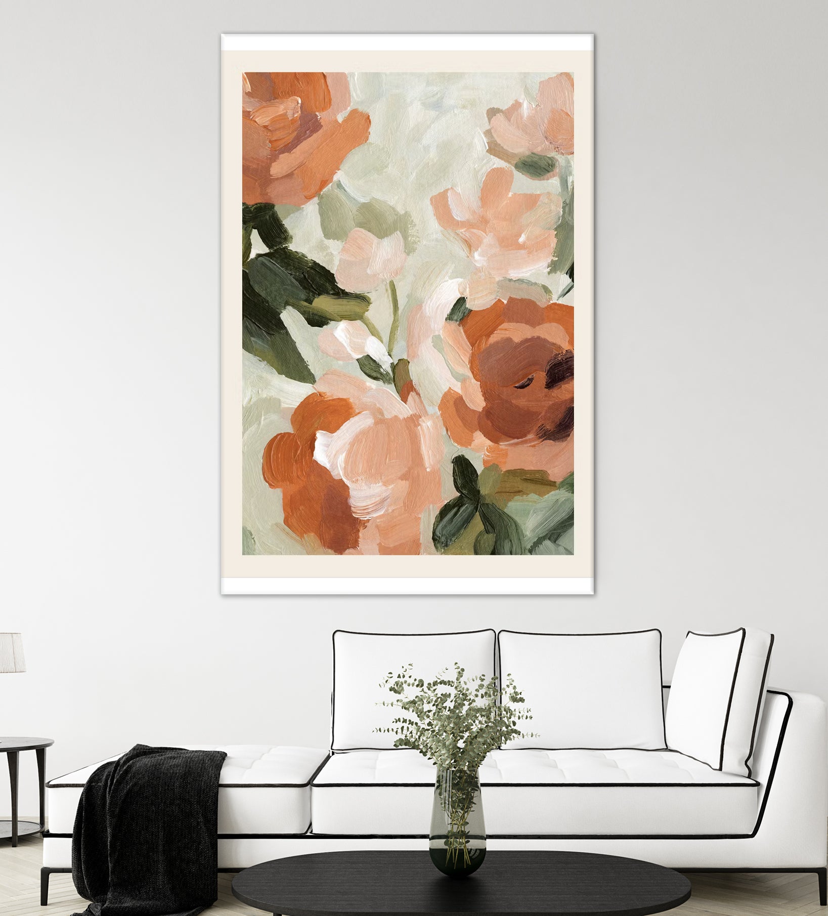 Autumn Blossom by M Studio on GIANT ART - green botanical flowers