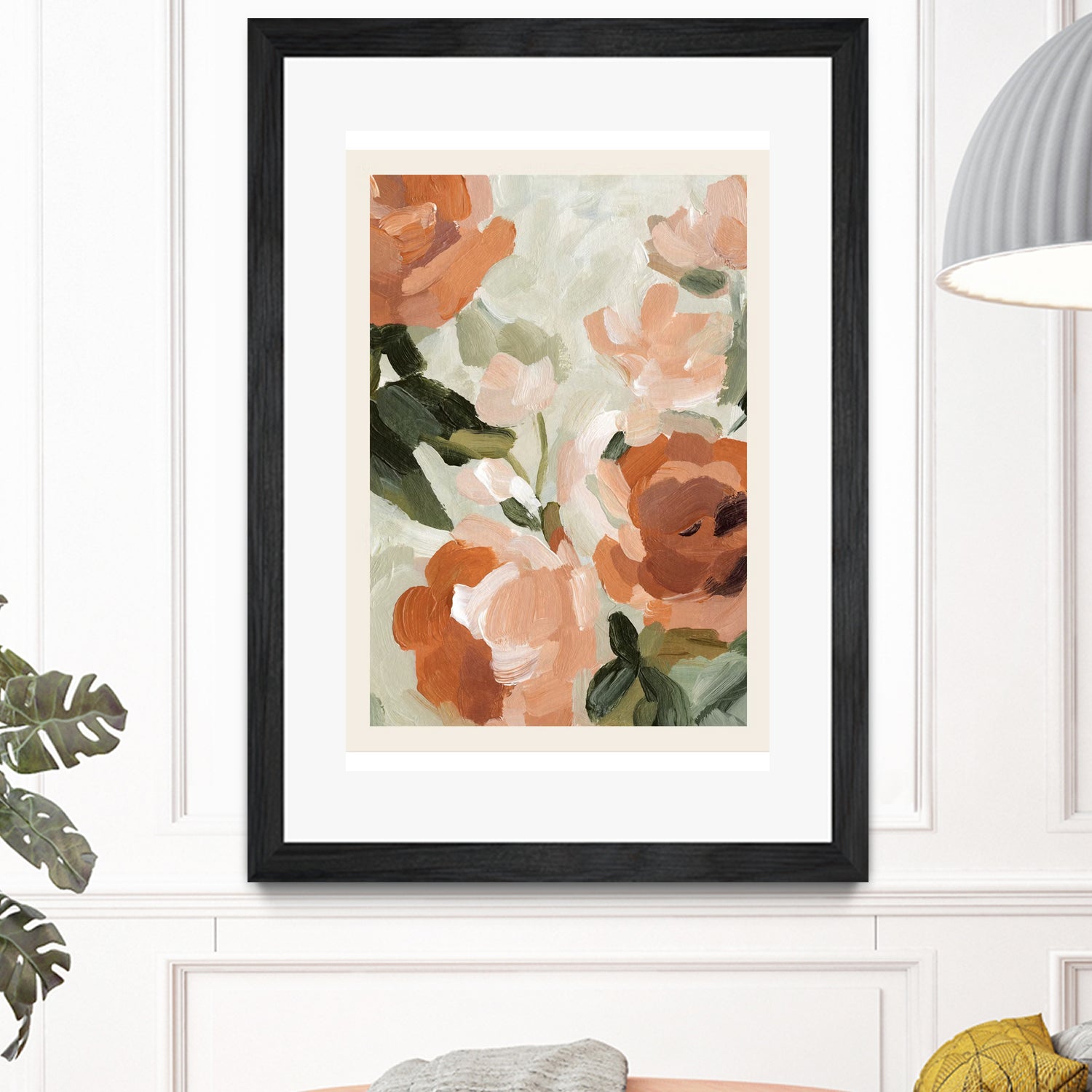 Autumn Blossom by M Studio on GIANT ART - green botanical flowers