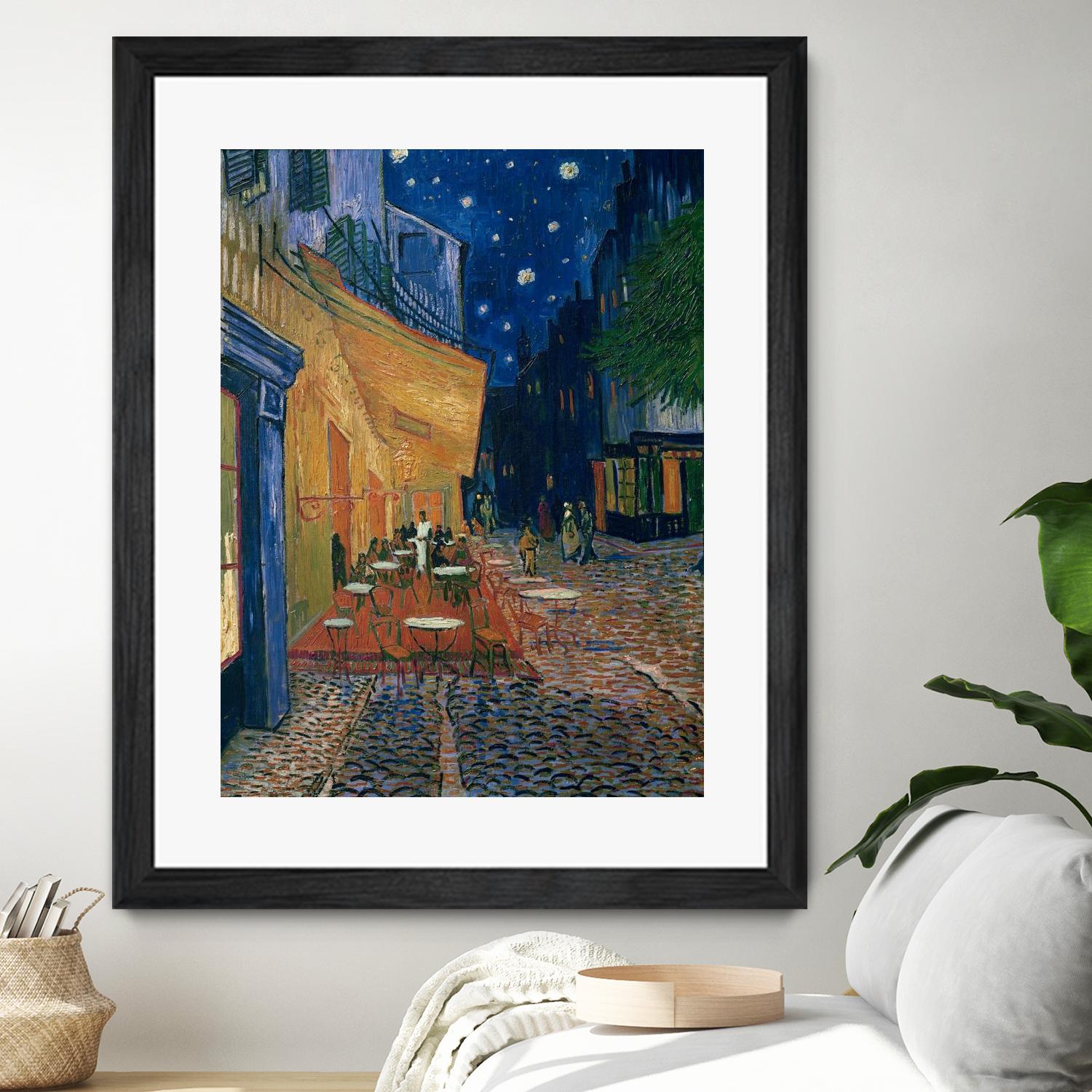 Cafe-terrace at night (Place du forum in Arles), 1888 by Vincent van Gogh on GIANT ART - museums