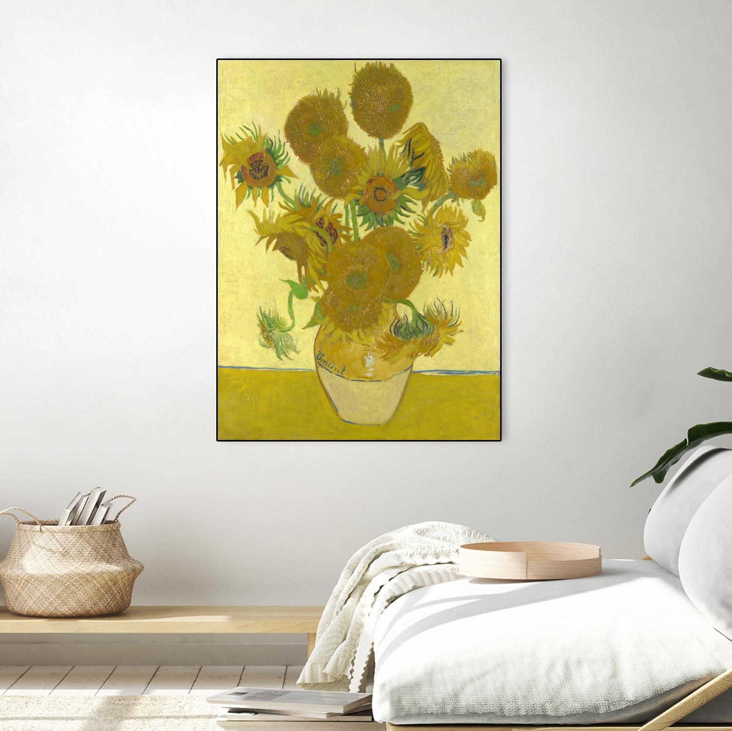 Sunflowers on Gold, 1888 by Vicent van Gogh on GIANT ART