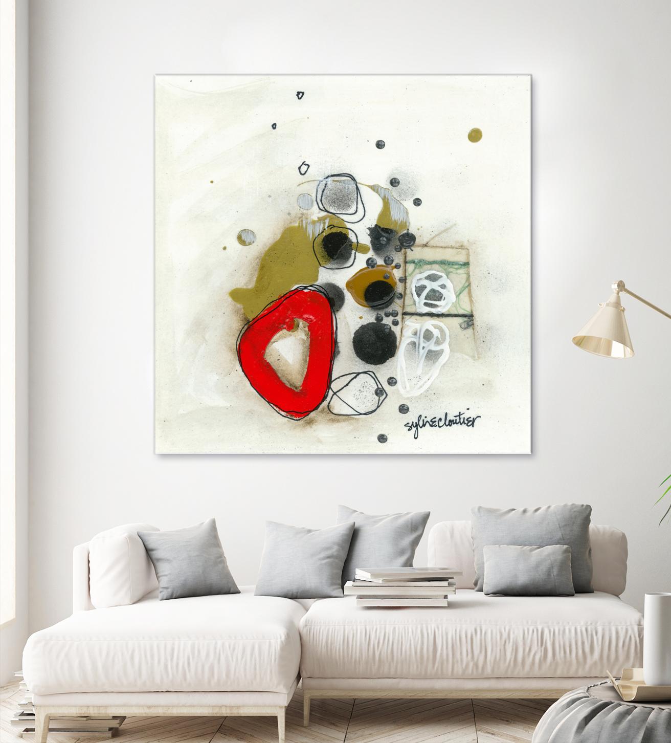 Actual #1 by Sylvie Cloutier on GIANT ART - red abstrait