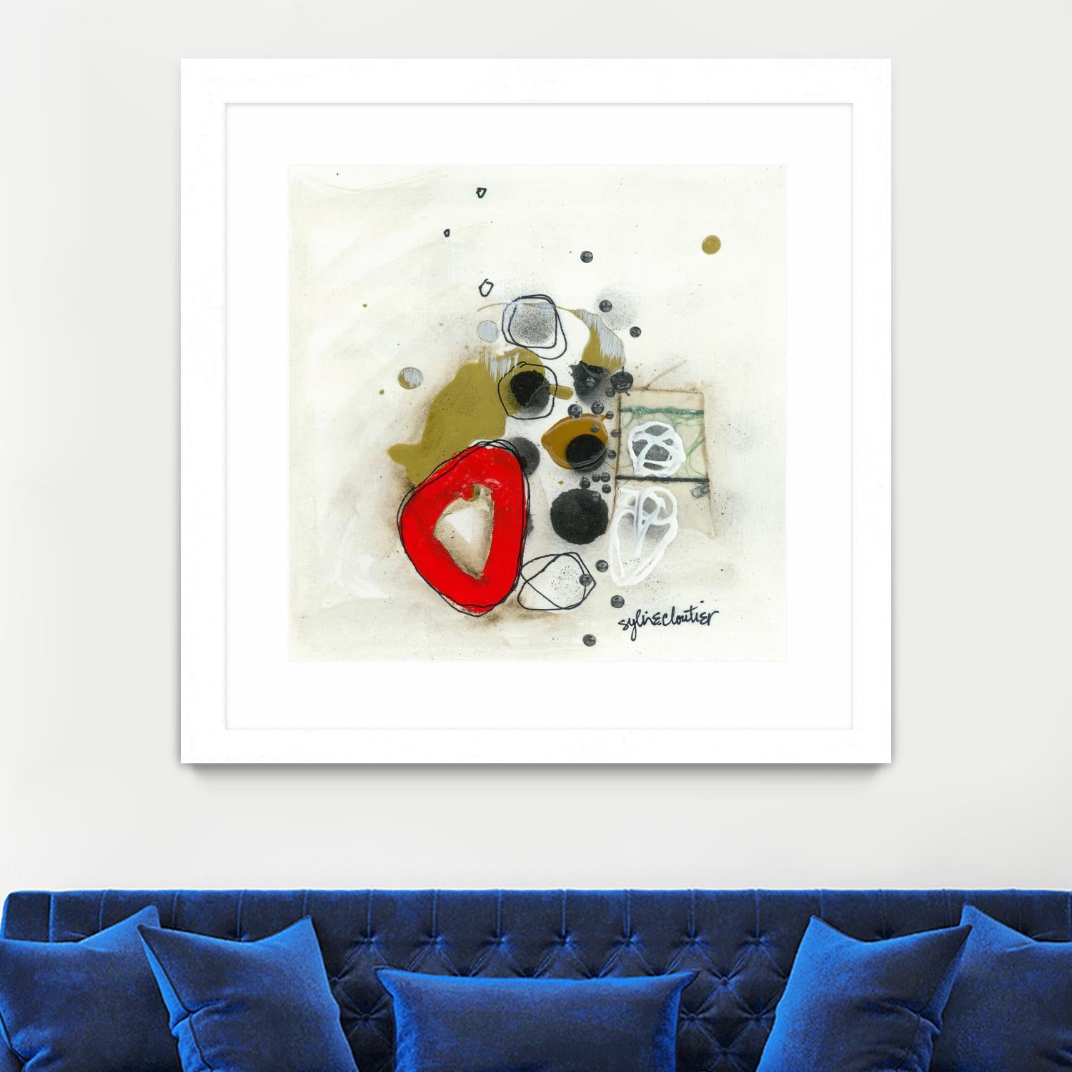 Actual #1 by Sylvie Cloutier on GIANT ART - red abstrait