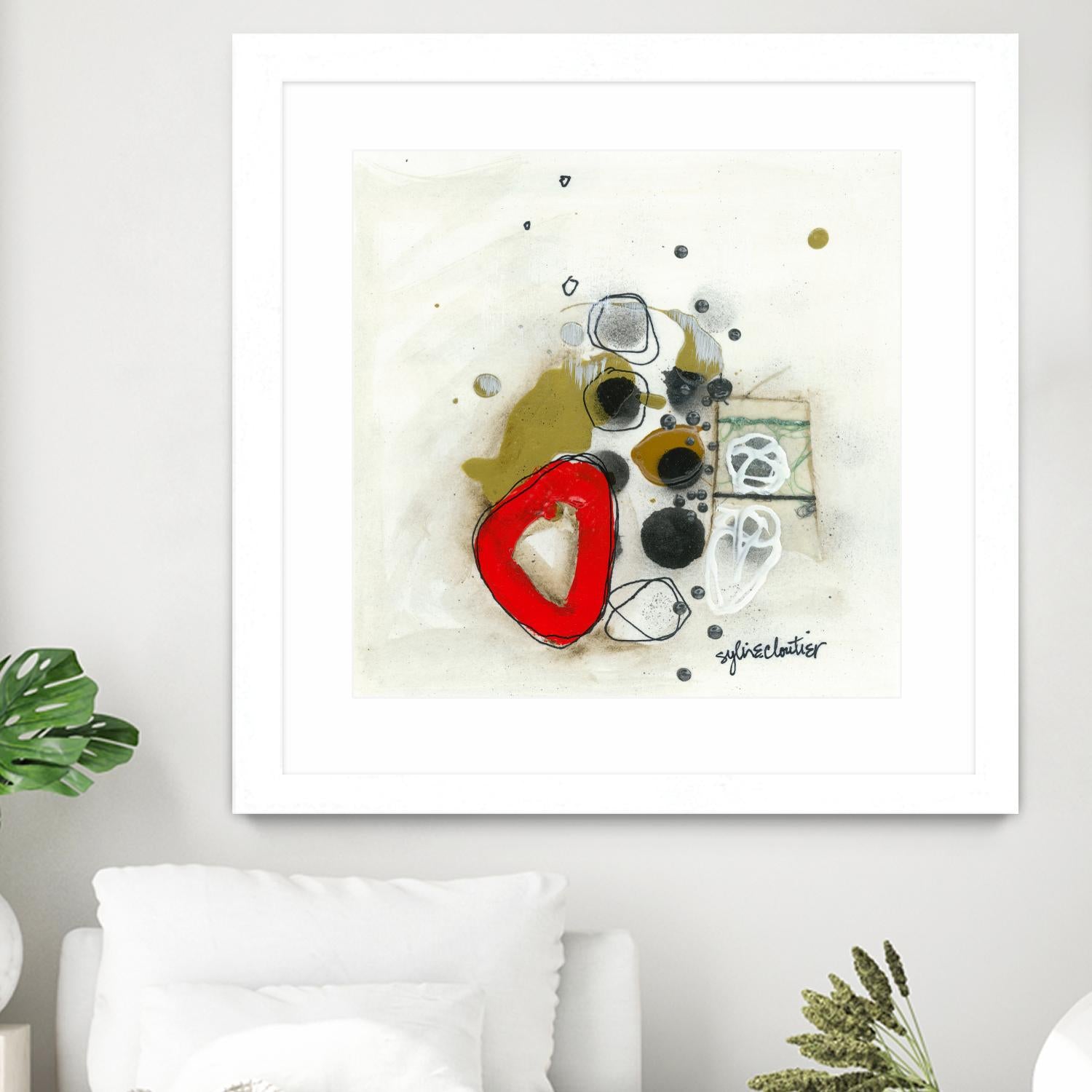 Actual #1 by Sylvie Cloutier on GIANT ART - red abstrait