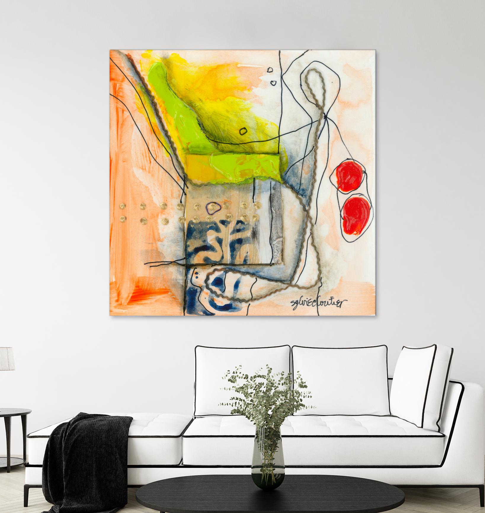 Cartoon #3 by Sylvie Cloutier on GIANT ART - red abstract