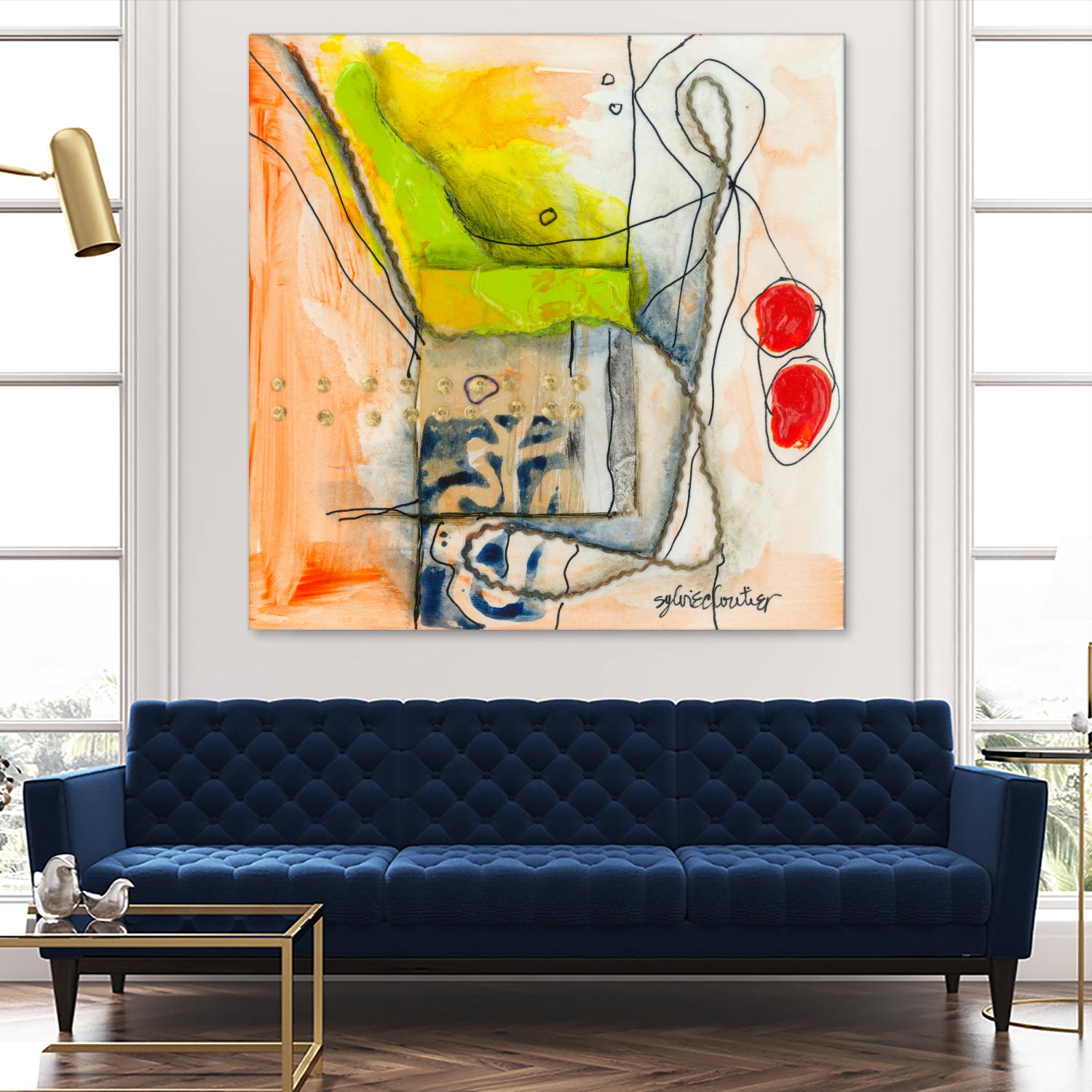 Cartoon #3 by Sylvie Cloutier on GIANT ART - red abstract