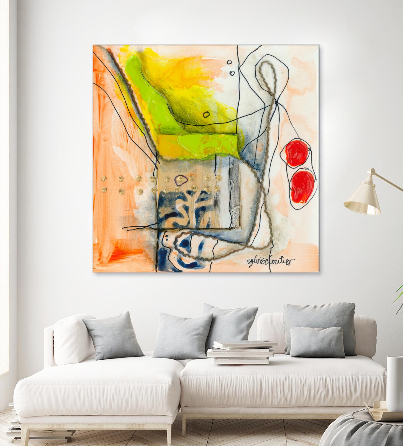 Cartoon #3 by Sylvie Cloutier on GIANT ART - red abstract