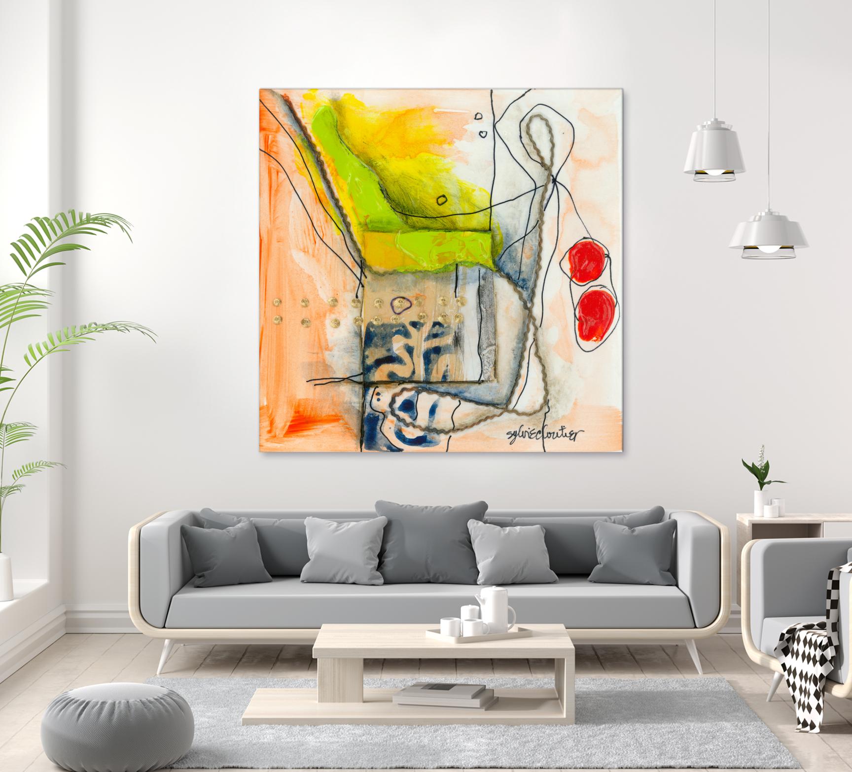 Cartoon #3 by Sylvie Cloutier on GIANT ART - red abstract