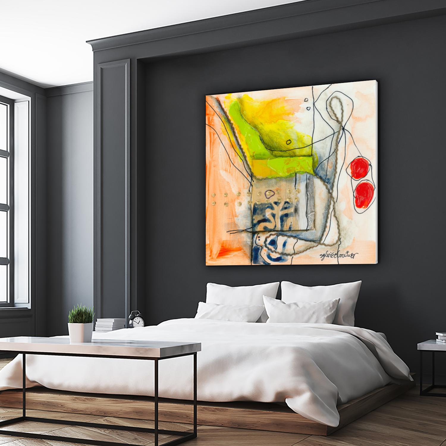 Cartoon #3 by Sylvie Cloutier on GIANT ART - red abstract