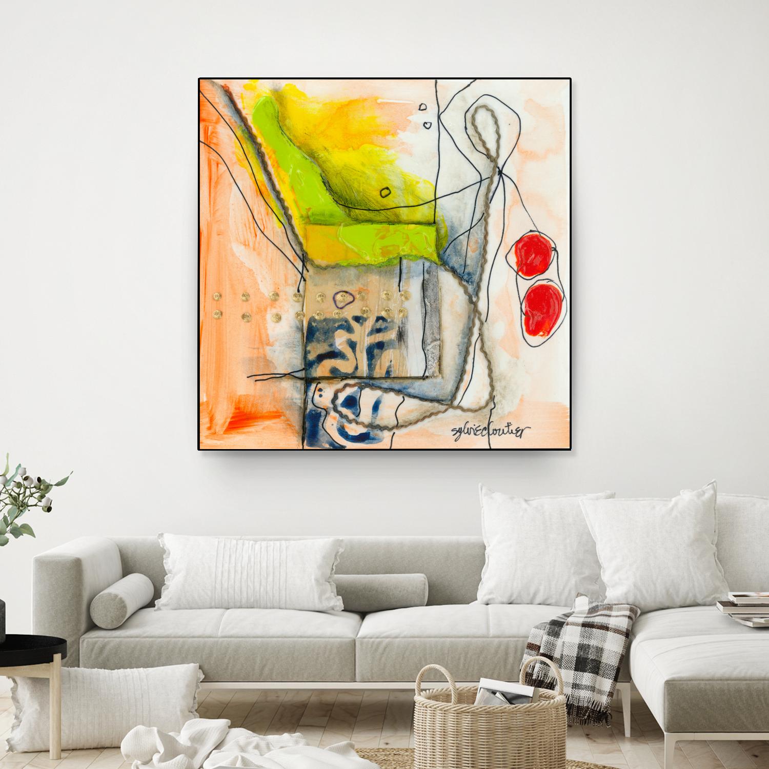 Cartoon #3 by Sylvie Cloutier on GIANT ART - red abstract