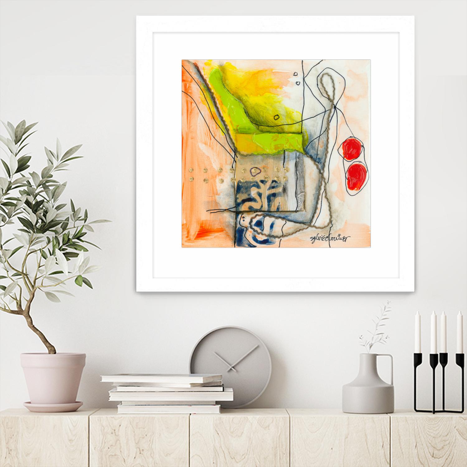 Cartoon #3 by Sylvie Cloutier on GIANT ART - red abstract