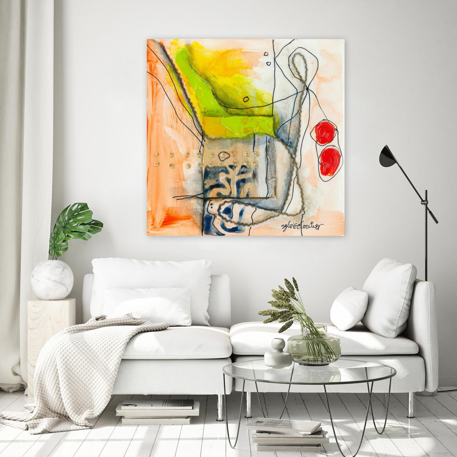 Cartoon #3 by Sylvie Cloutier on GIANT ART - red abstract