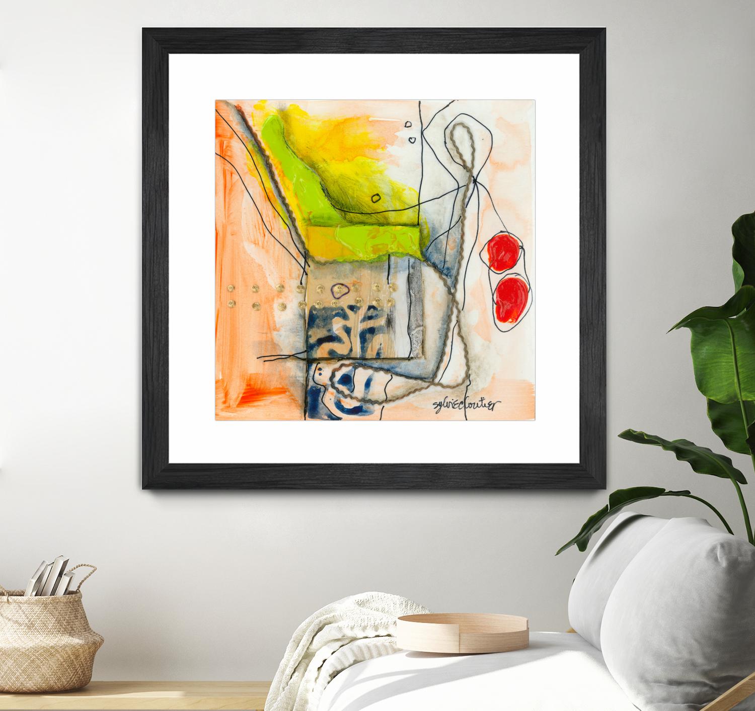 Cartoon #3 by Sylvie Cloutier on GIANT ART - red abstract